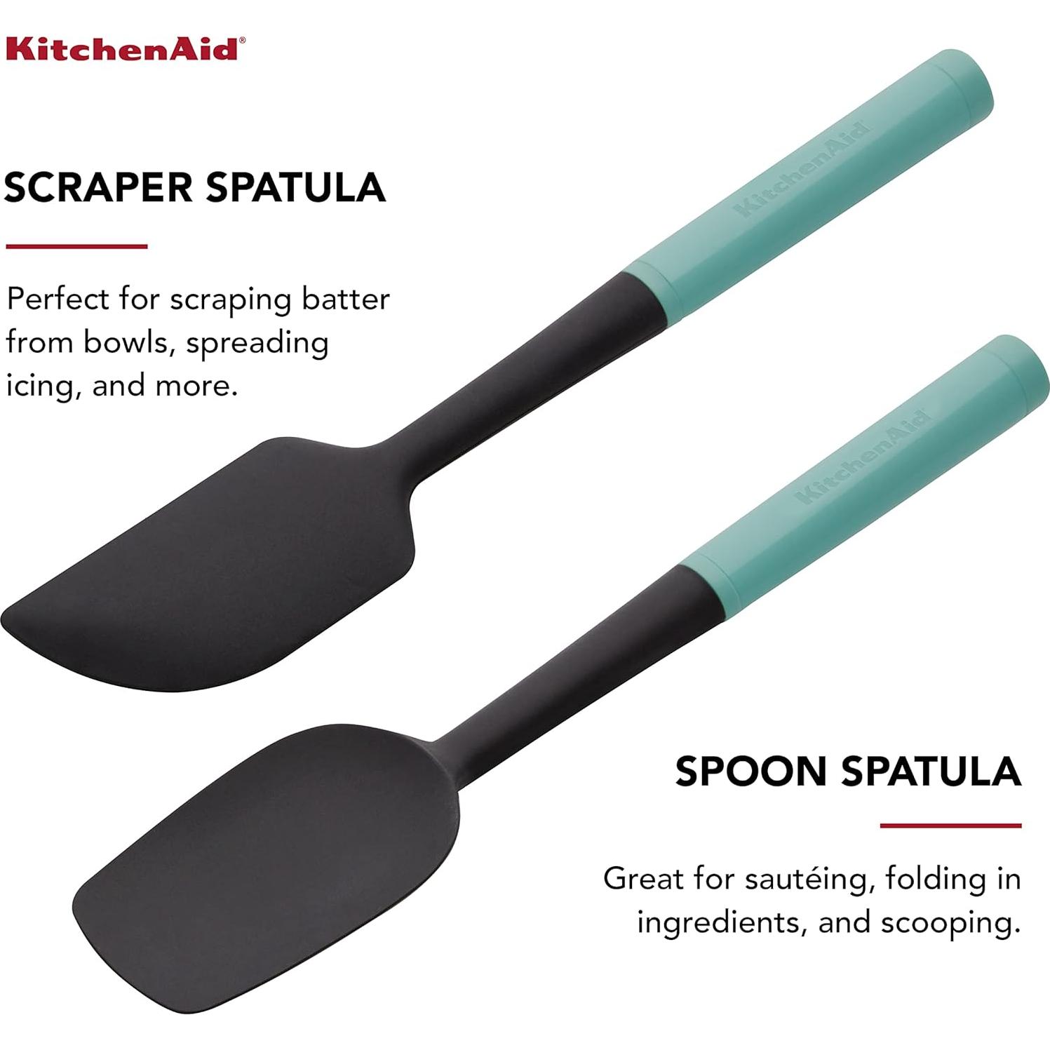 Juego de Espátulas KitchenAid KQ437OHAQA 2 Piezas Aqua