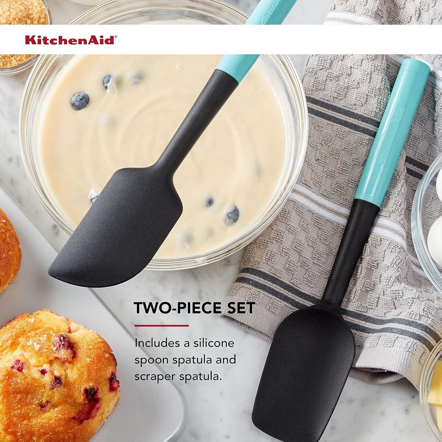 Juego de Espátulas KitchenAid KQ437OHAQA 2 Piezas Aqua