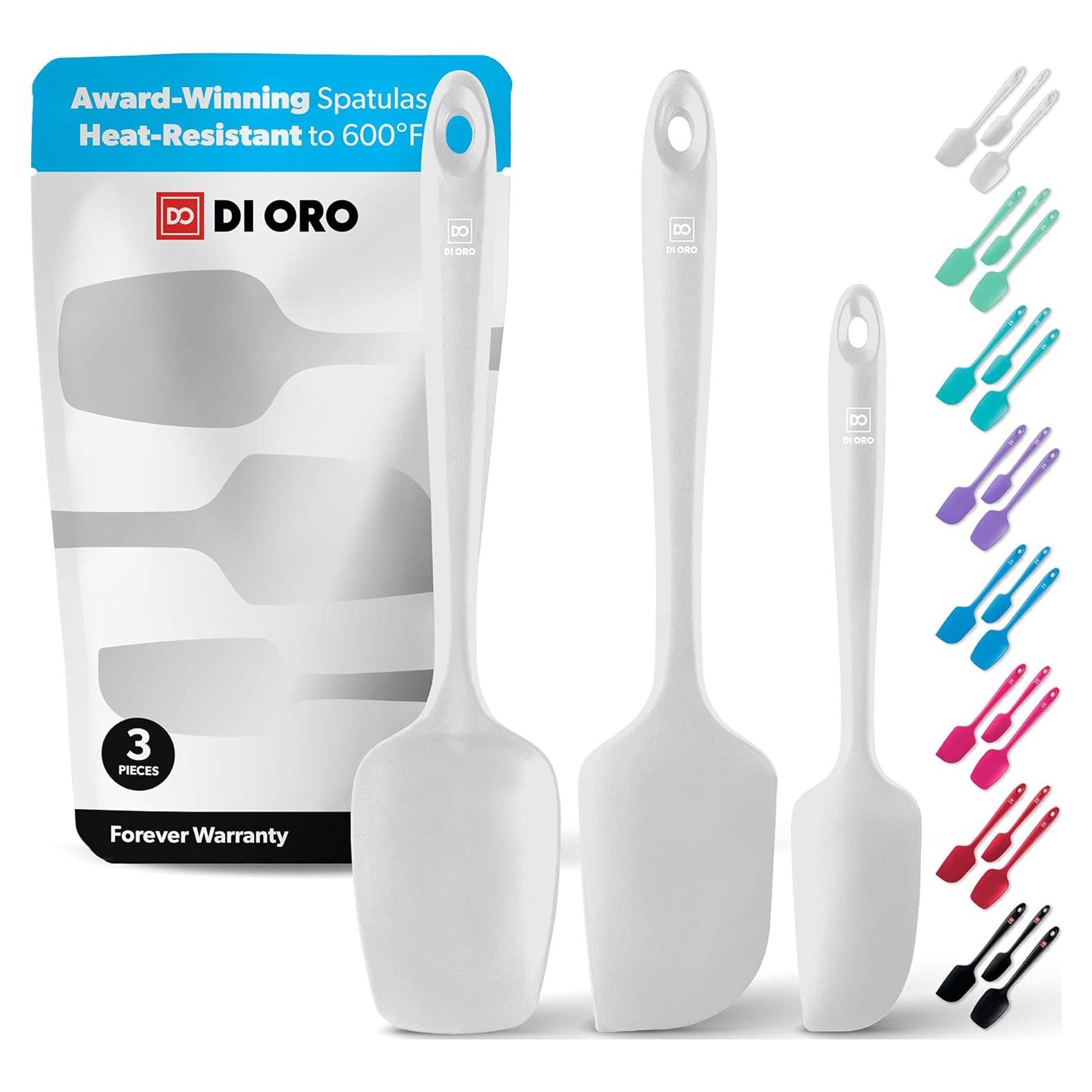Conjunto de Espátulas de Silicona DI ORO - 3 Piezas Resistente al Calor