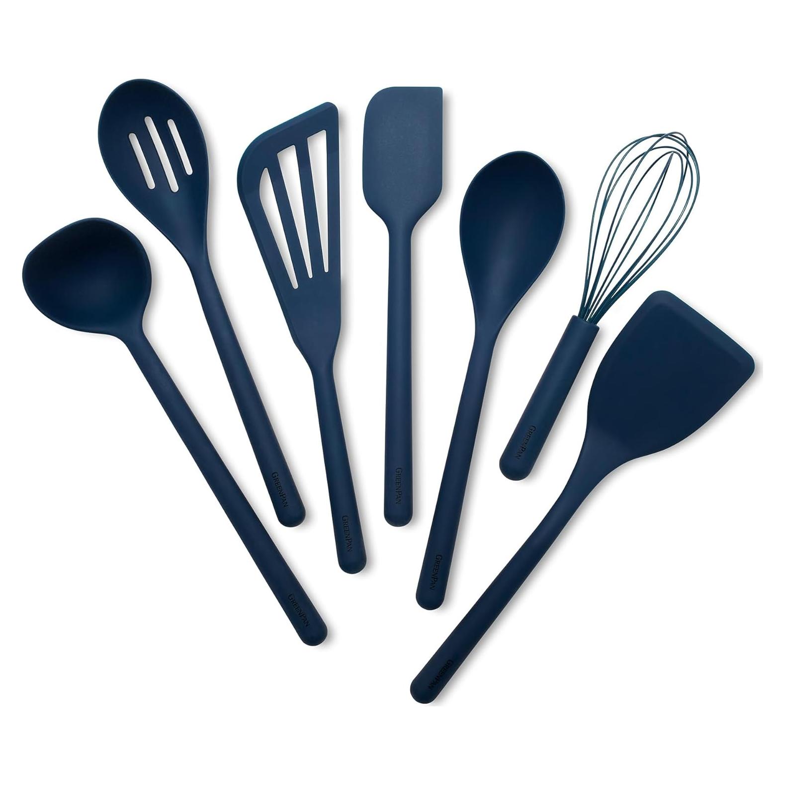 Juego de Utensilios de Cocina GreenPan 7 Piezas Silicona Azul
