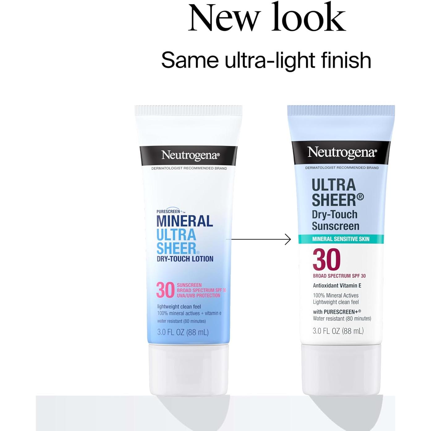 Protector Solar Mineral Neutrogena Ultra Sheer SPF 30 88.7 ml