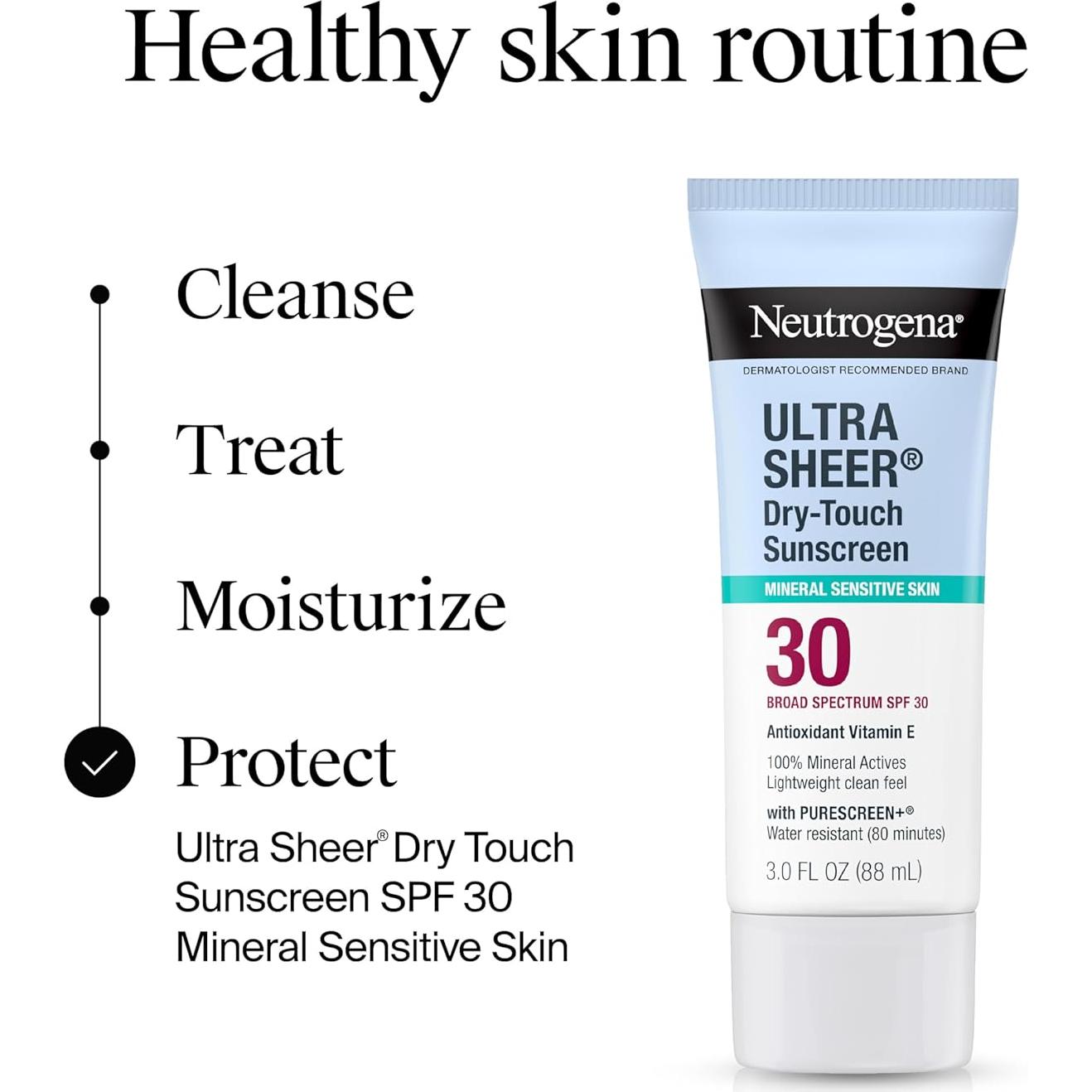 Protector Solar Mineral Neutrogena Ultra Sheer SPF 30 88.7 ml