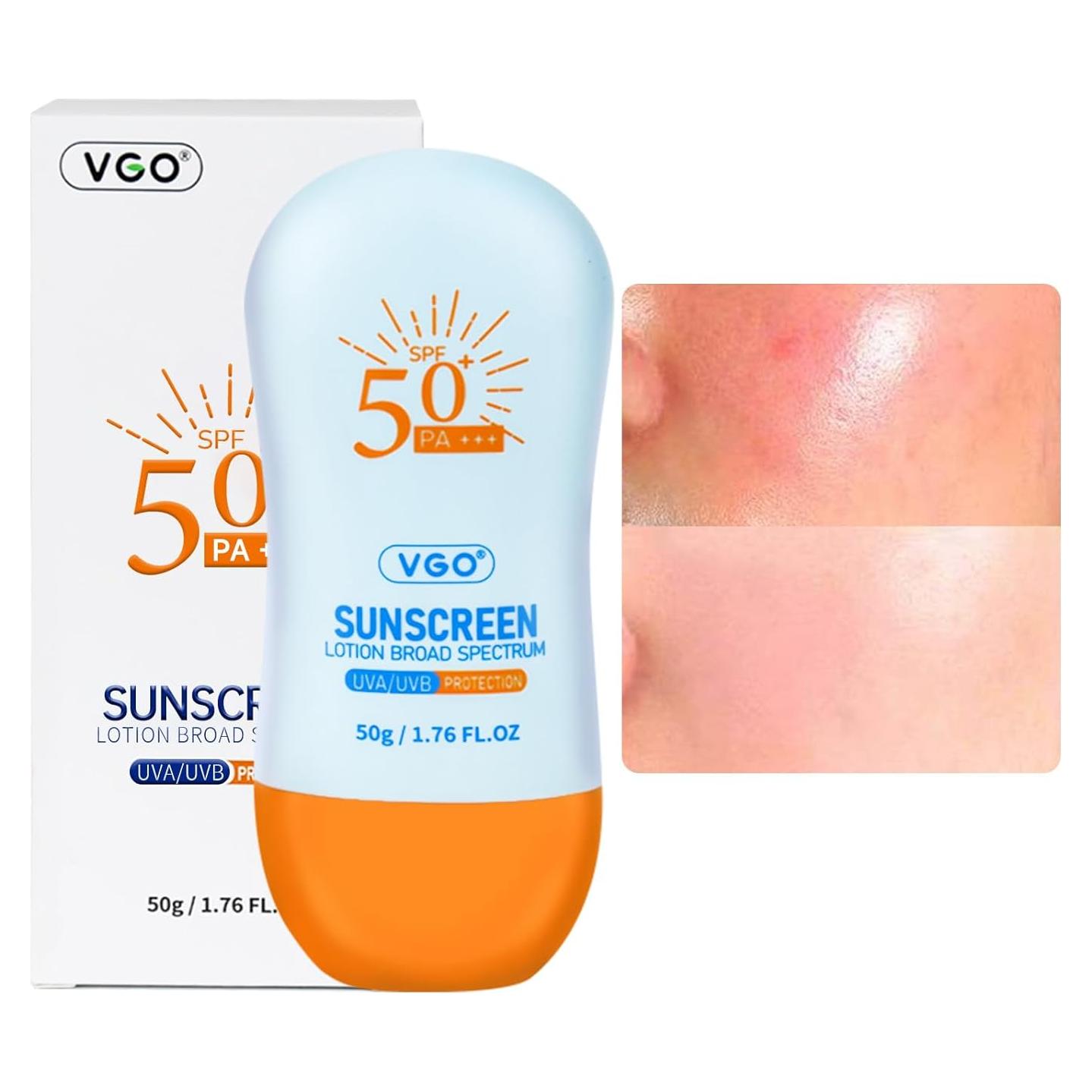 Protector Solar VGO SPF 50+ para la Cara 52.5 ml - Sin Residuo Blanco