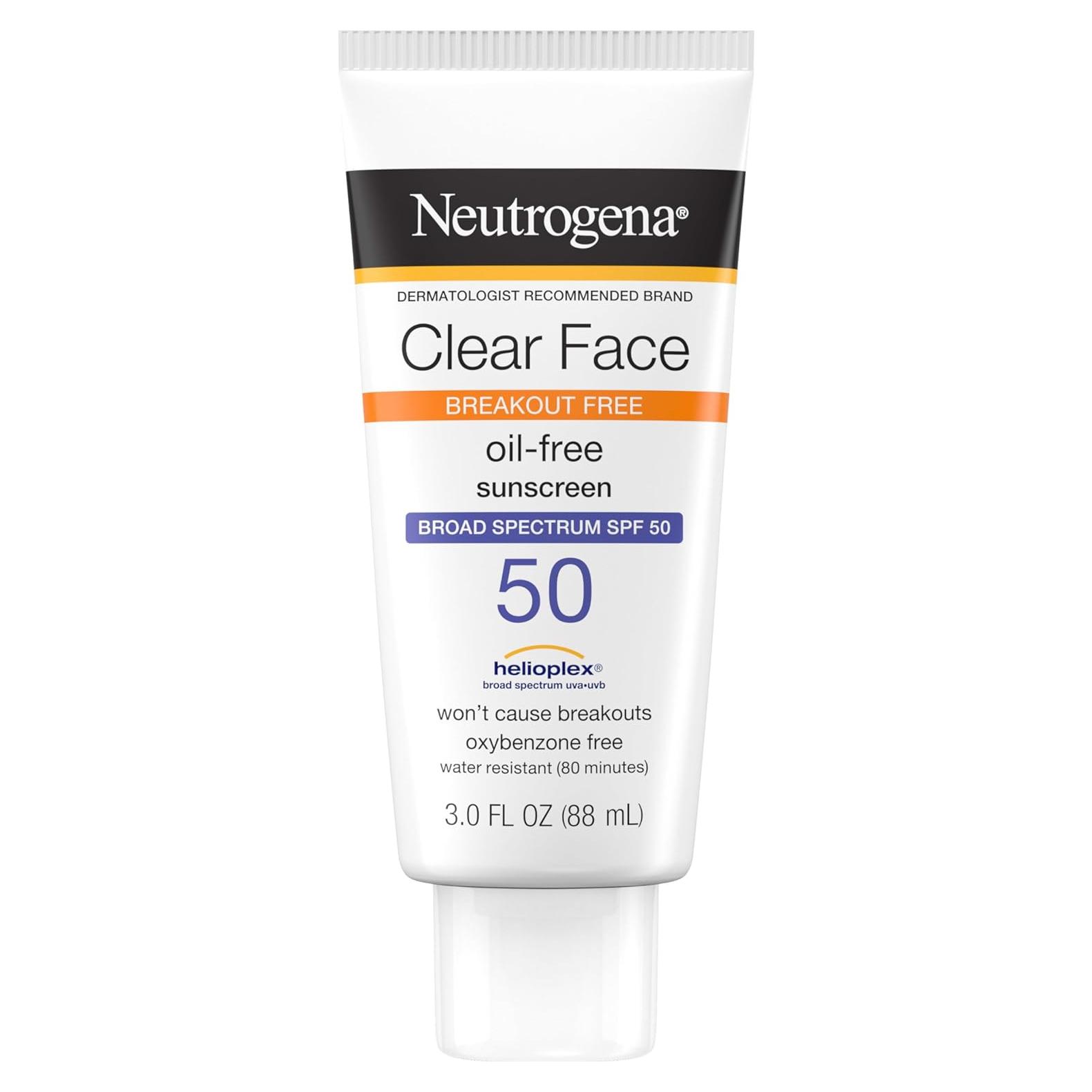 Protector Solar Neutrogena Clear Face SPF 50 89 ml Piel Grasa