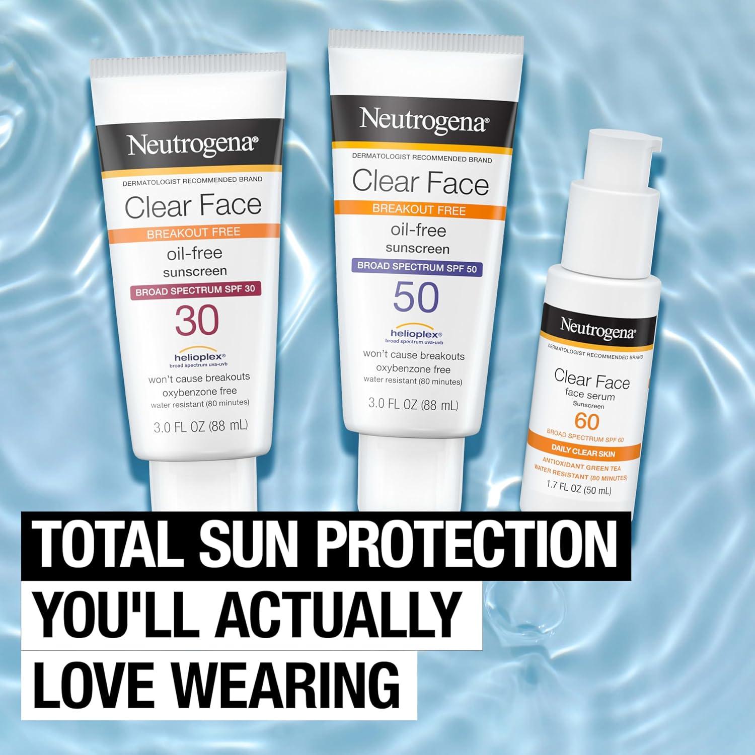 Protector Solar Neutrogena Clear Face SPF 50 89 ml Piel Grasa