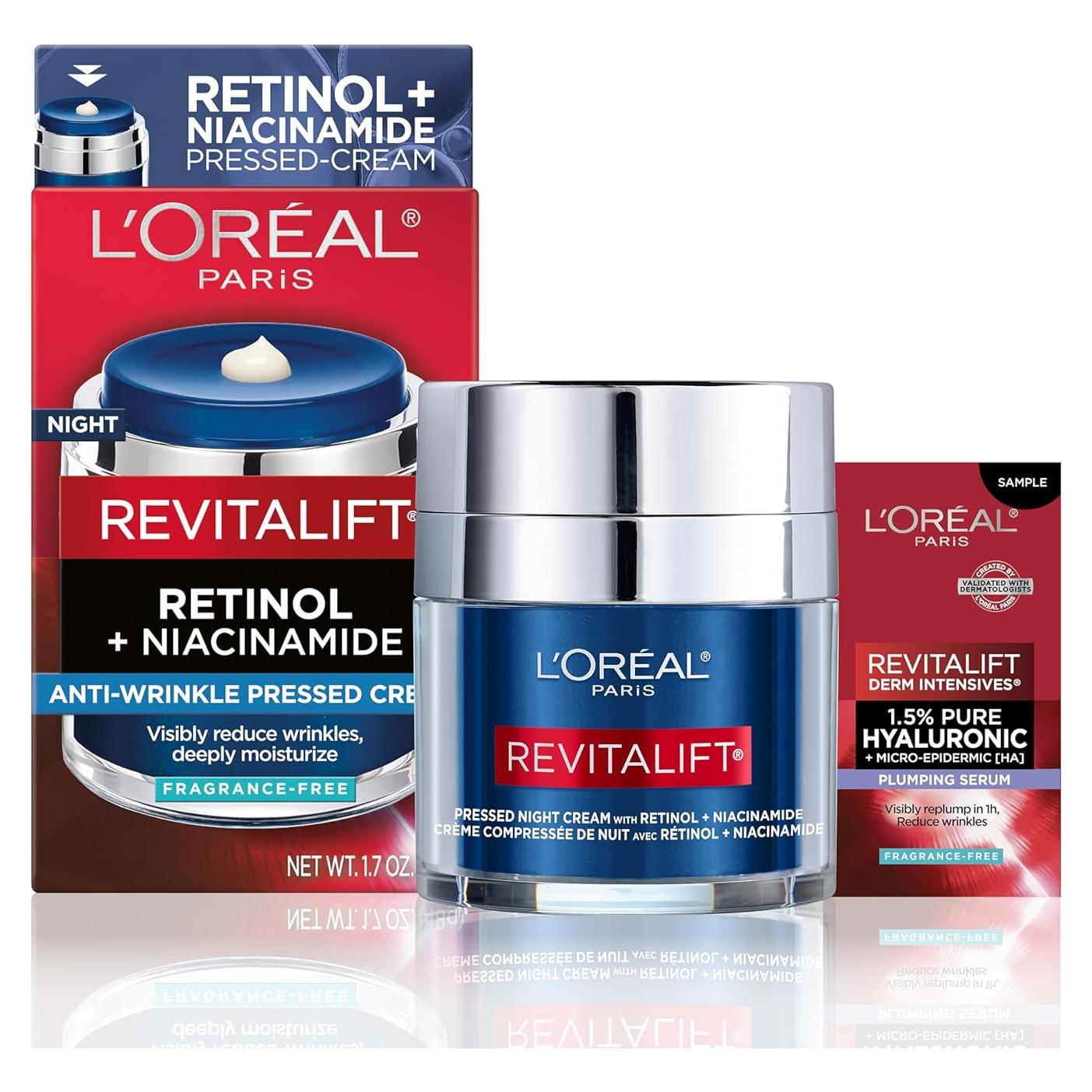 Crema Nocturna Revitalift L'Oreal Paris Retinol Niacinamida 48g