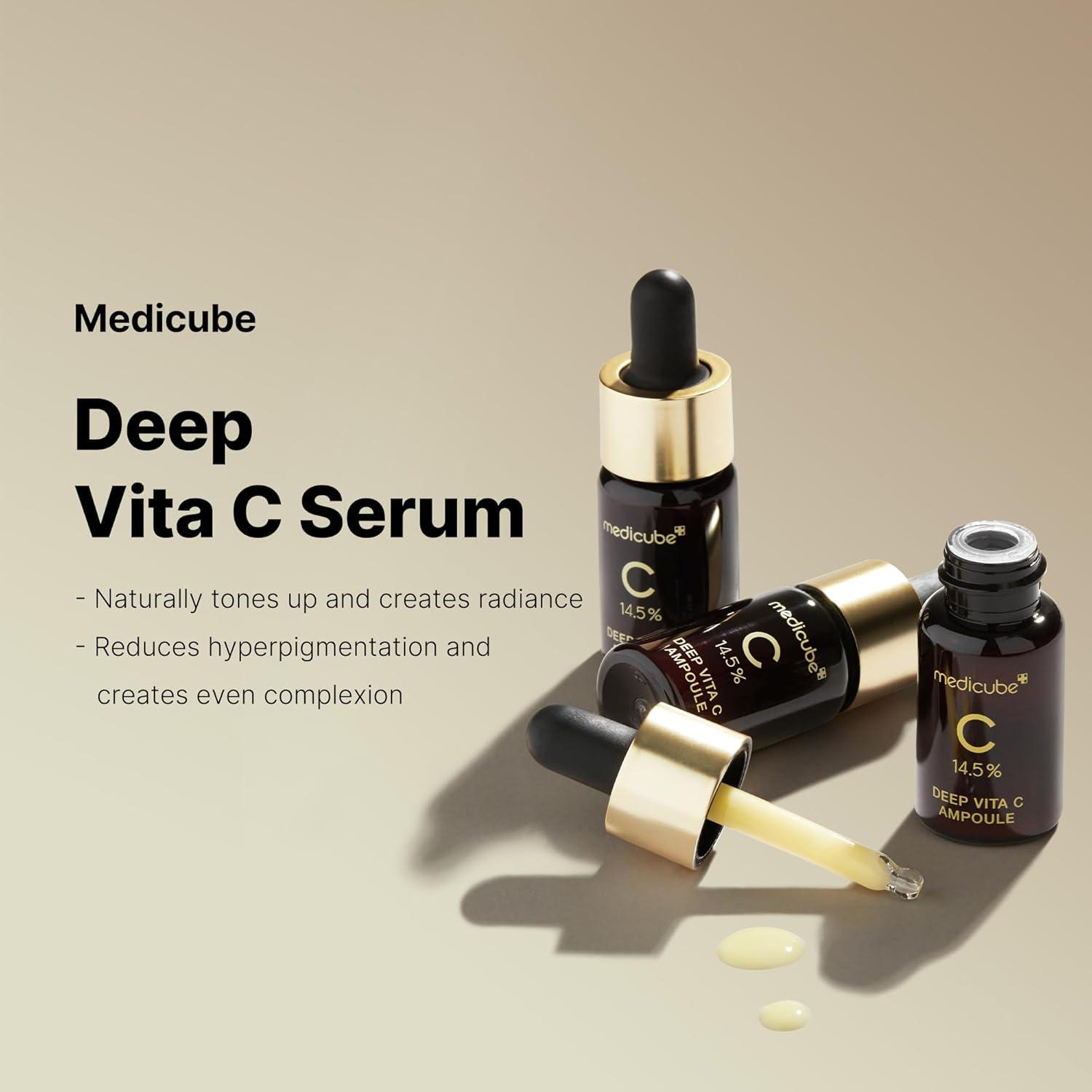 Serum Facial Medicube Deep Vita C 14.5% - 10g x 3 Botellas
