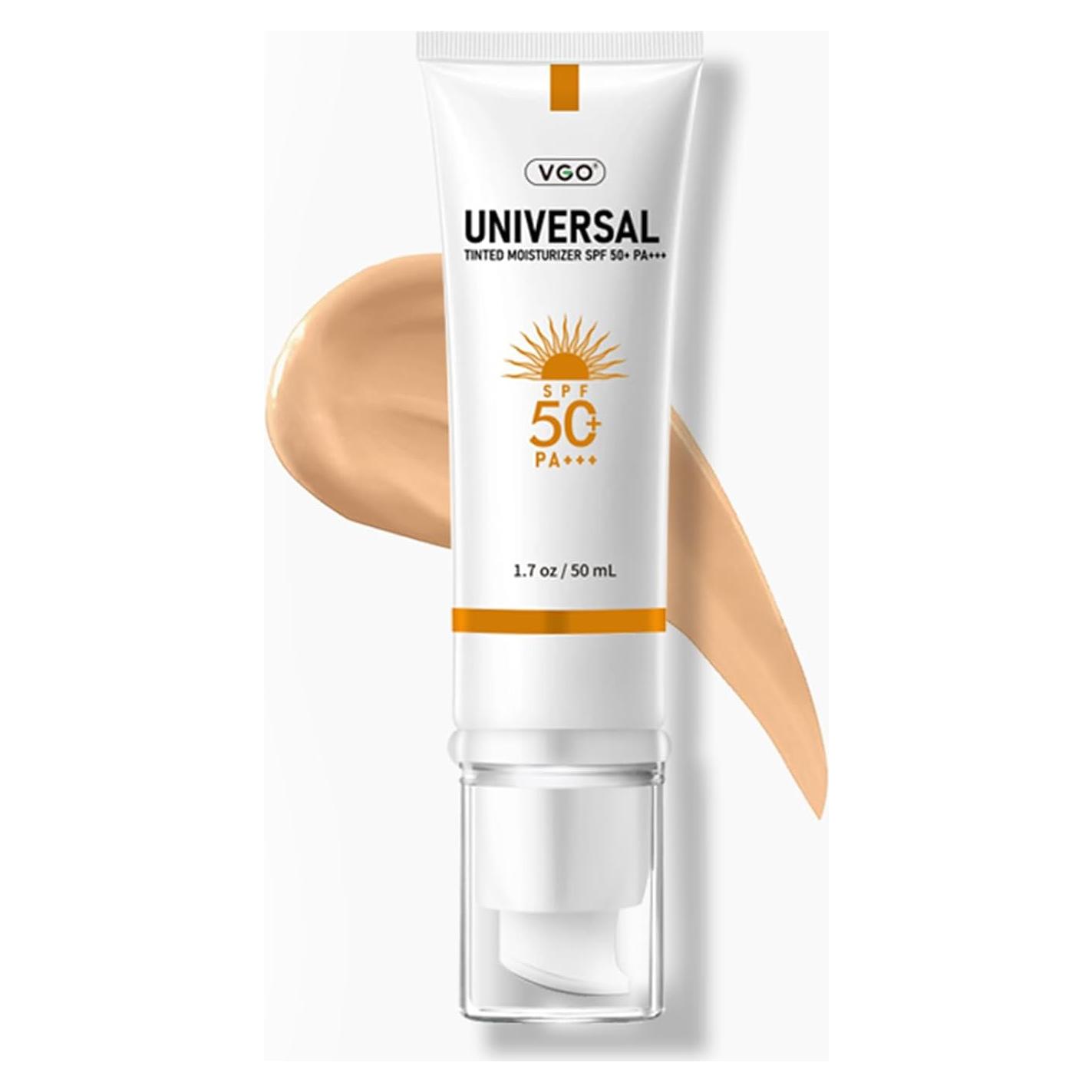 Protector Solar Tinteado VGO SPF 50 50ml Hidratante UVA/UVB