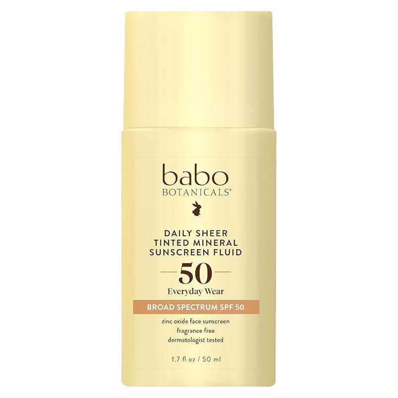Protector Solar Mineral Babo Botanicals SPF50 Tinte Diario
