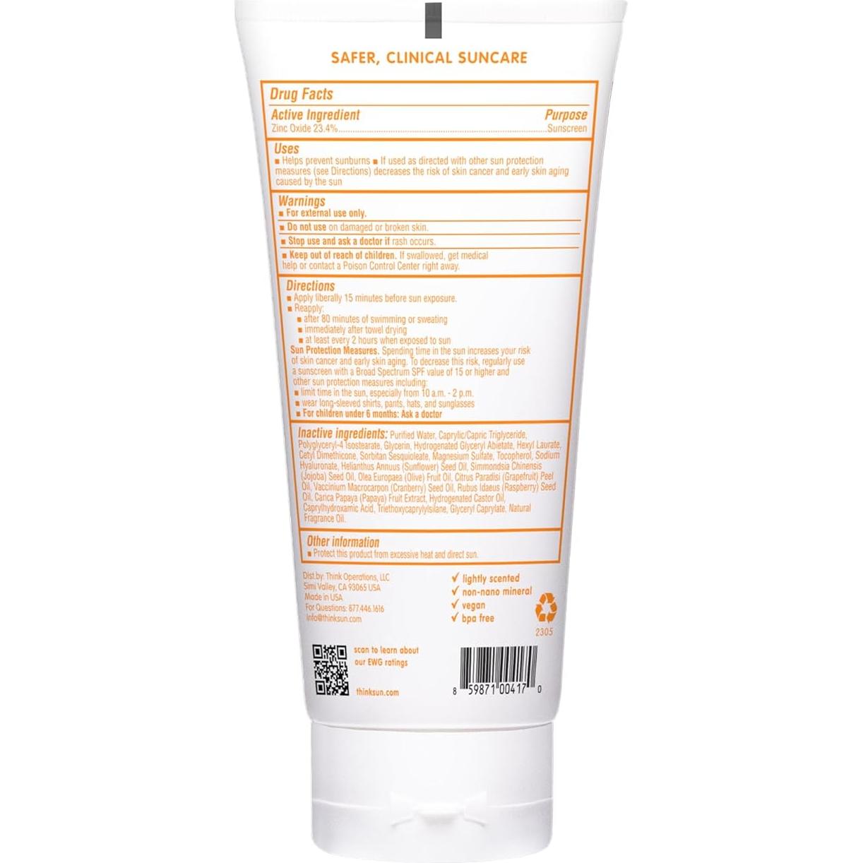 Thinkbaby Protector Solar Mineral SPF 50+ para Bebés 170 g