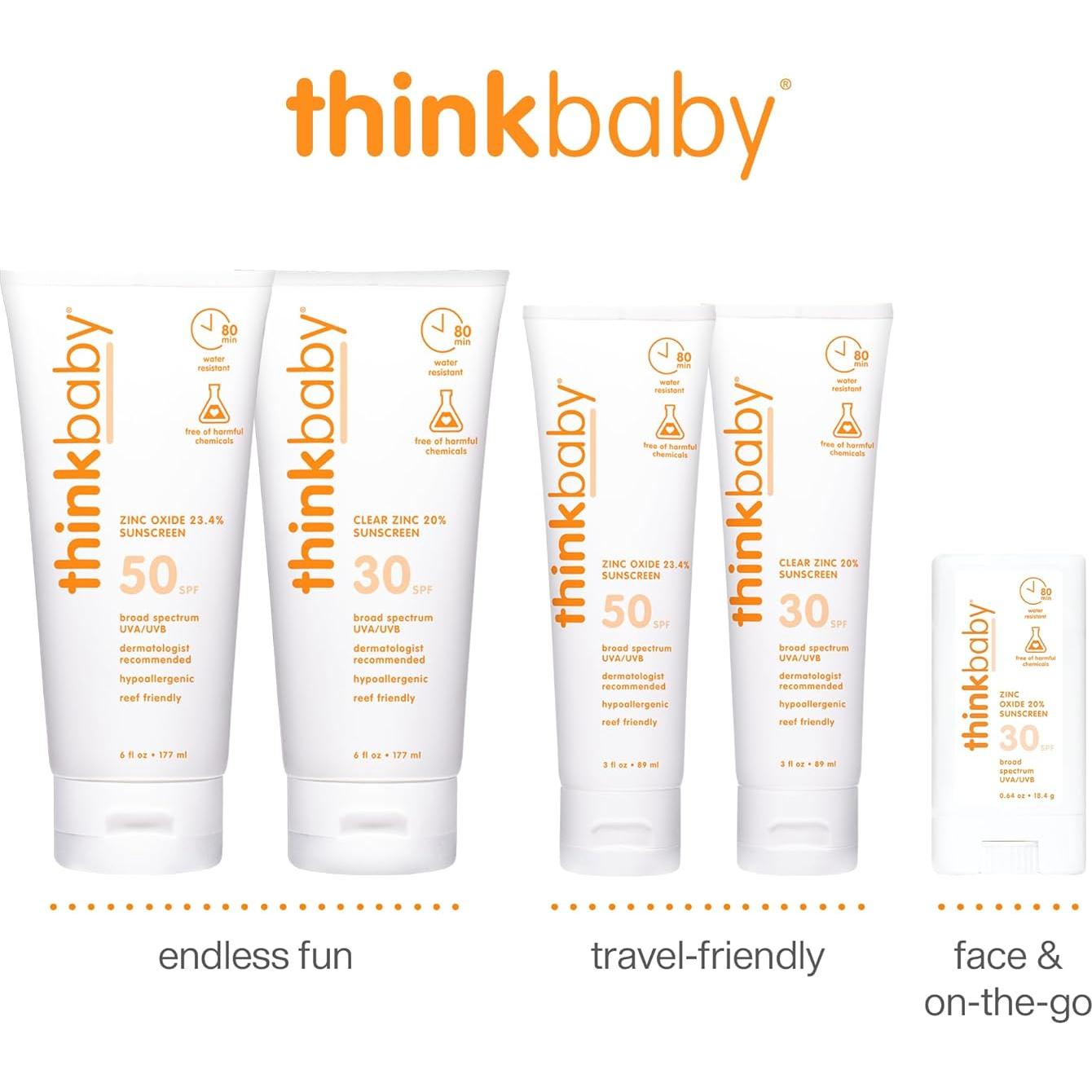 Thinkbaby Protector Solar Mineral SPF 50+ para Bebés 170 g