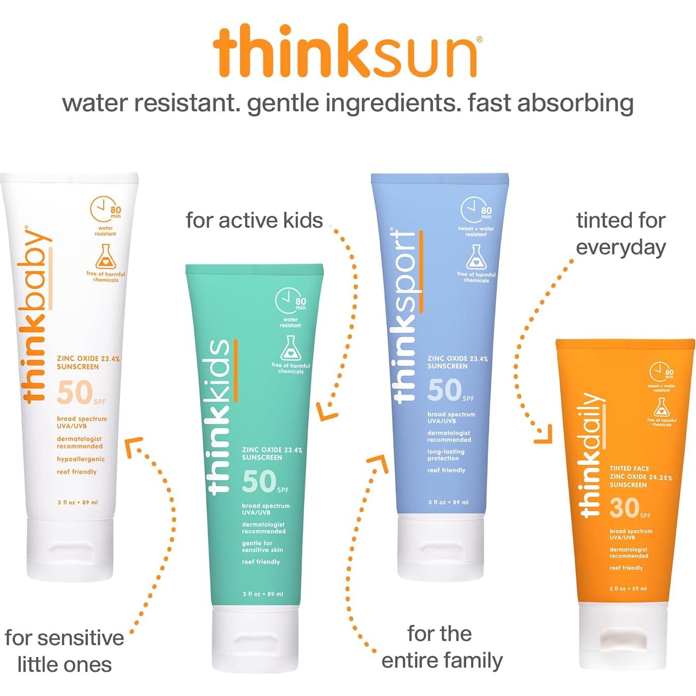 Thinkbaby Protector Solar Mineral SPF 50+ para Bebés 170 g
