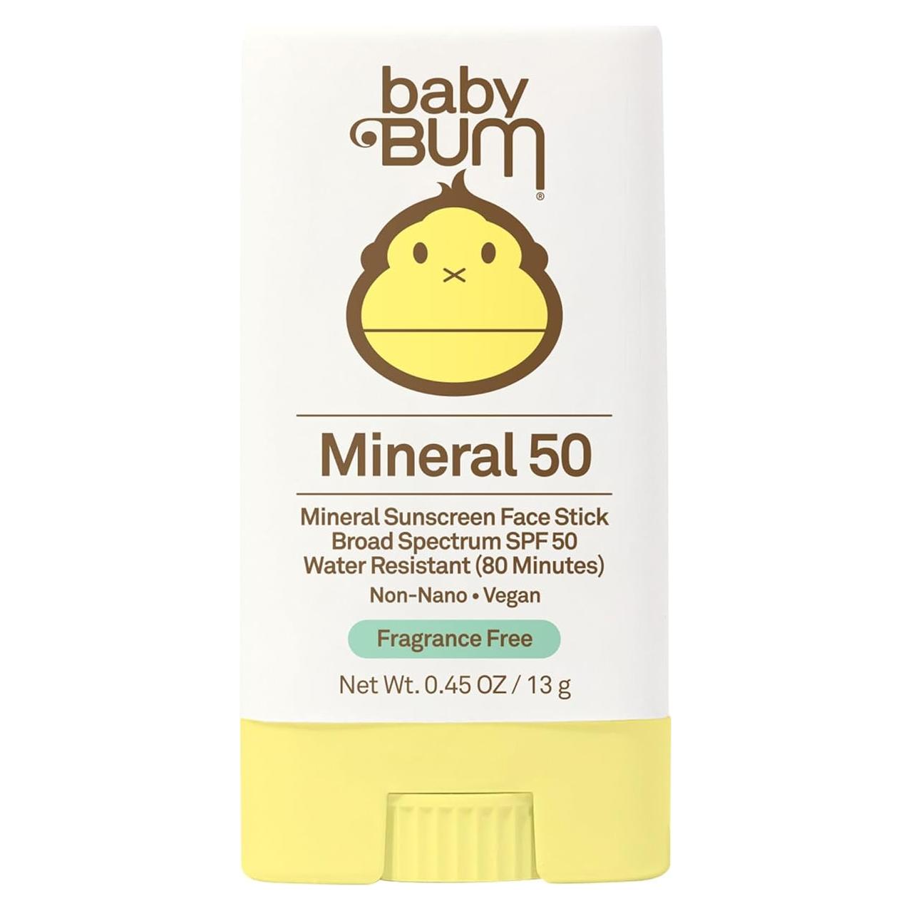 Protector Solar Mineral Baby Bum SPF 50 Stick 12.7g Piel Sensible