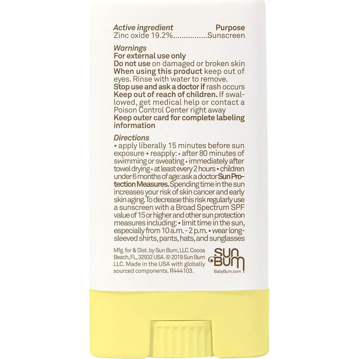 Protector Solar Mineral Baby Bum SPF 50 Stick 12.7g Piel Sensible