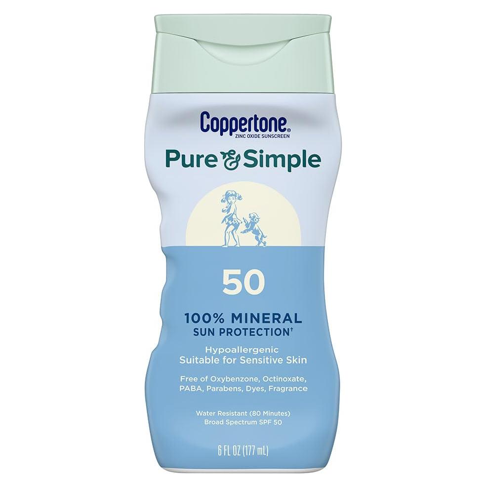 Protector Solar Coppertone Pure and Simple SPF 50 - 177.4 ml