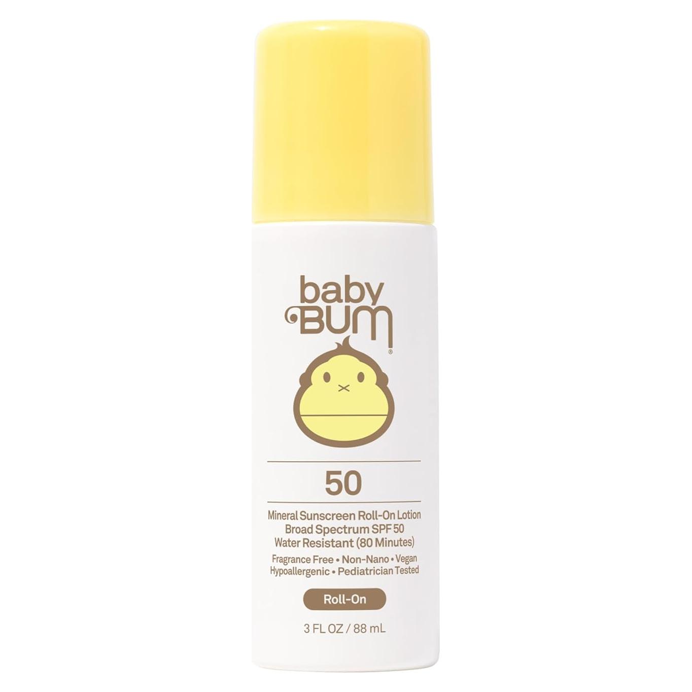 Protector Solar Mineral Sun Bum Baby Bum SPF 50 Roll-On 85 ml