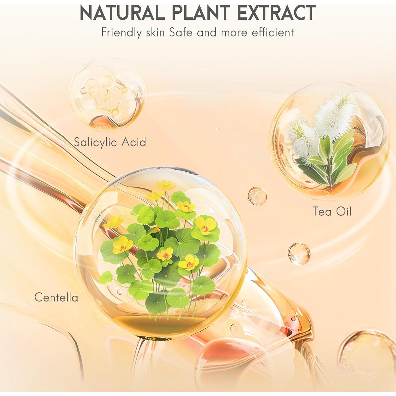 Parche Hidrocoloide para Acné AOAWI - 186 Piezas, 5 Tamaños