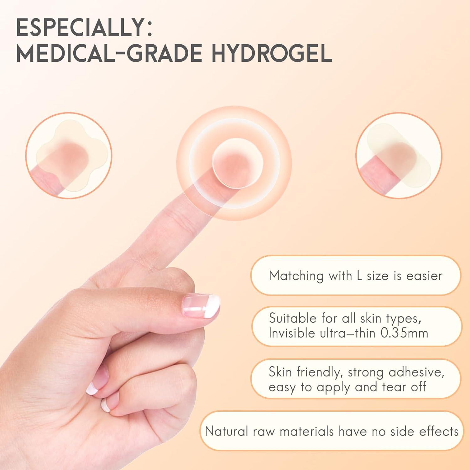 Parche Hidrocoloide para Acné AOAWI - 186 Piezas, 5 Tamaños