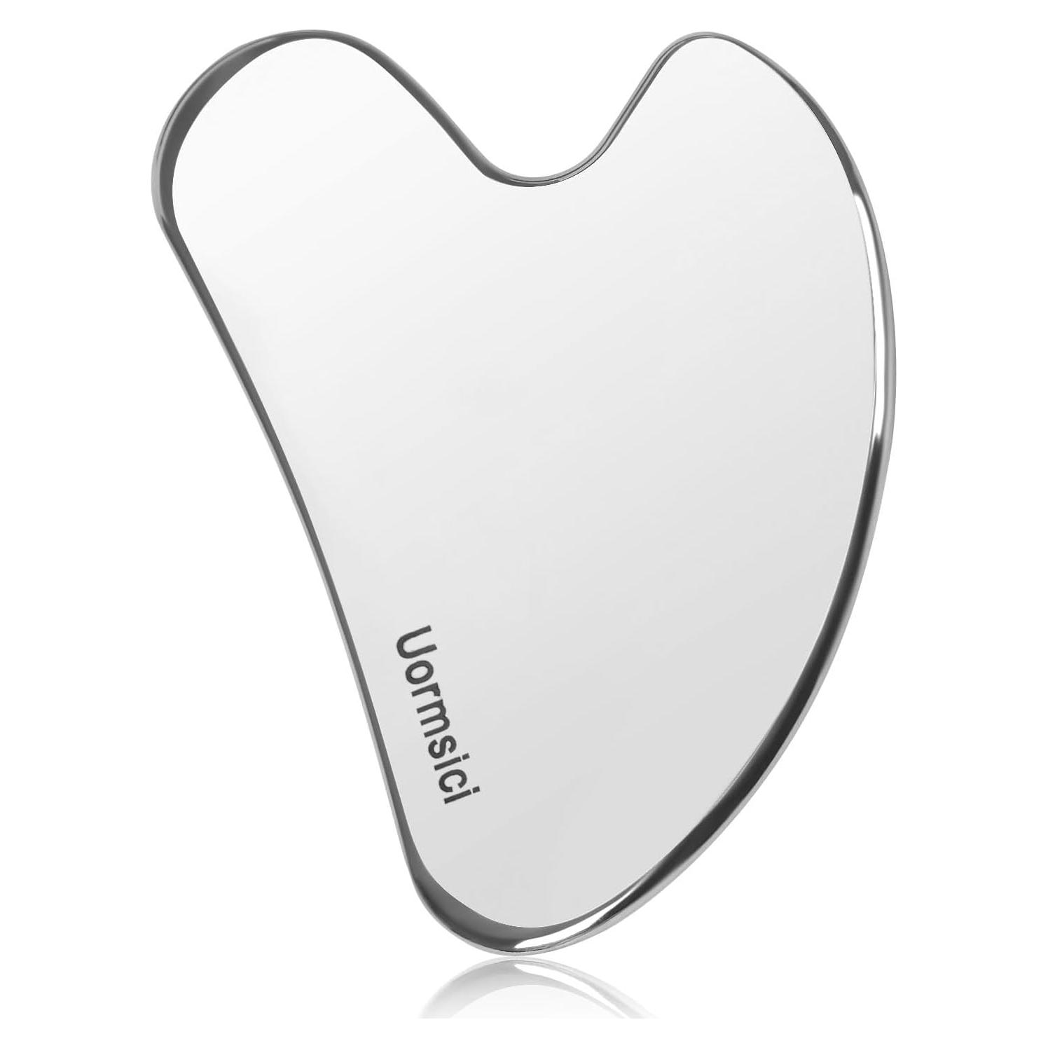 Herramienta Gua Sha Facial Uormsici Acero Inoxidable 304