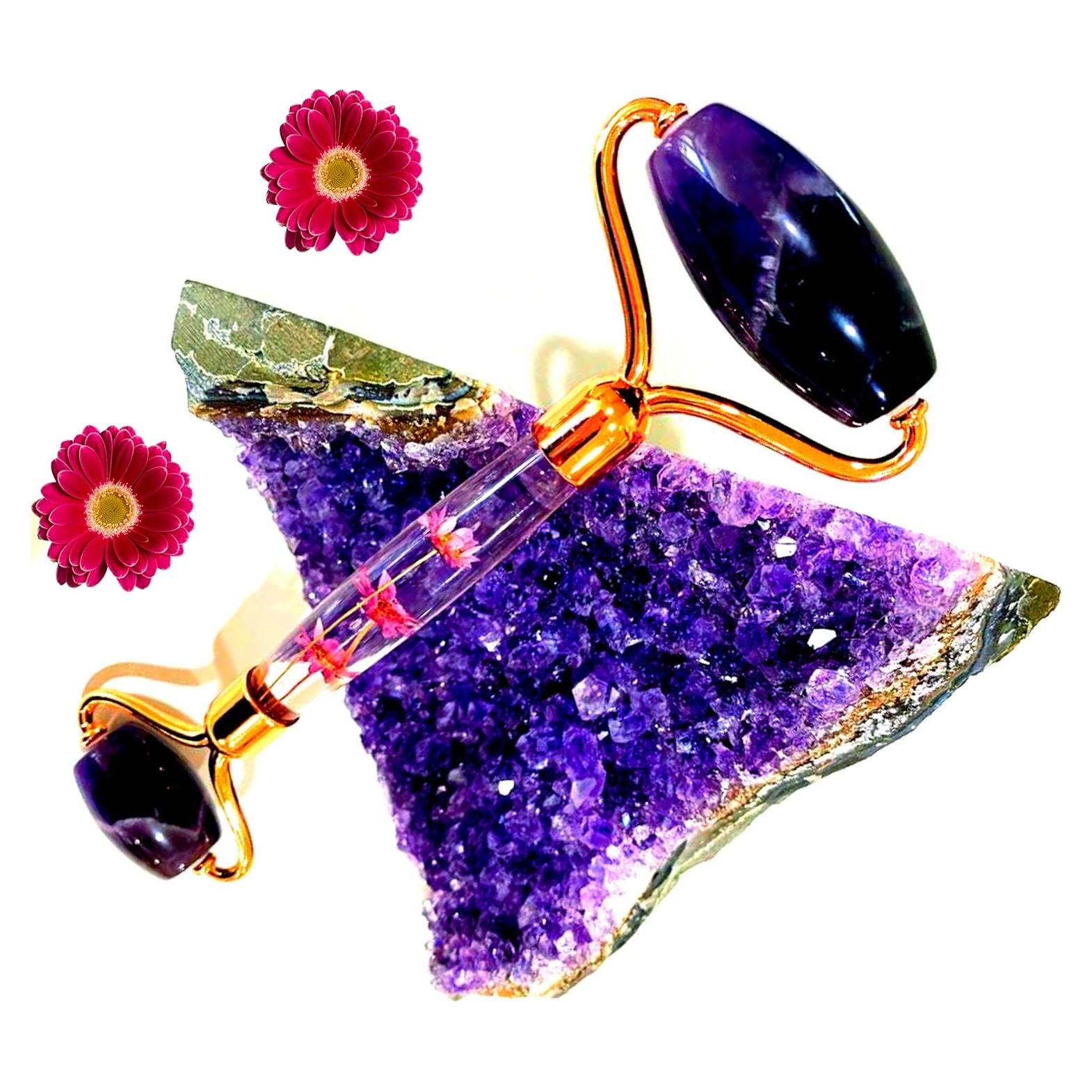 Rodillo de Jade de Amatista OTYLAND 1 pieza para Relajación