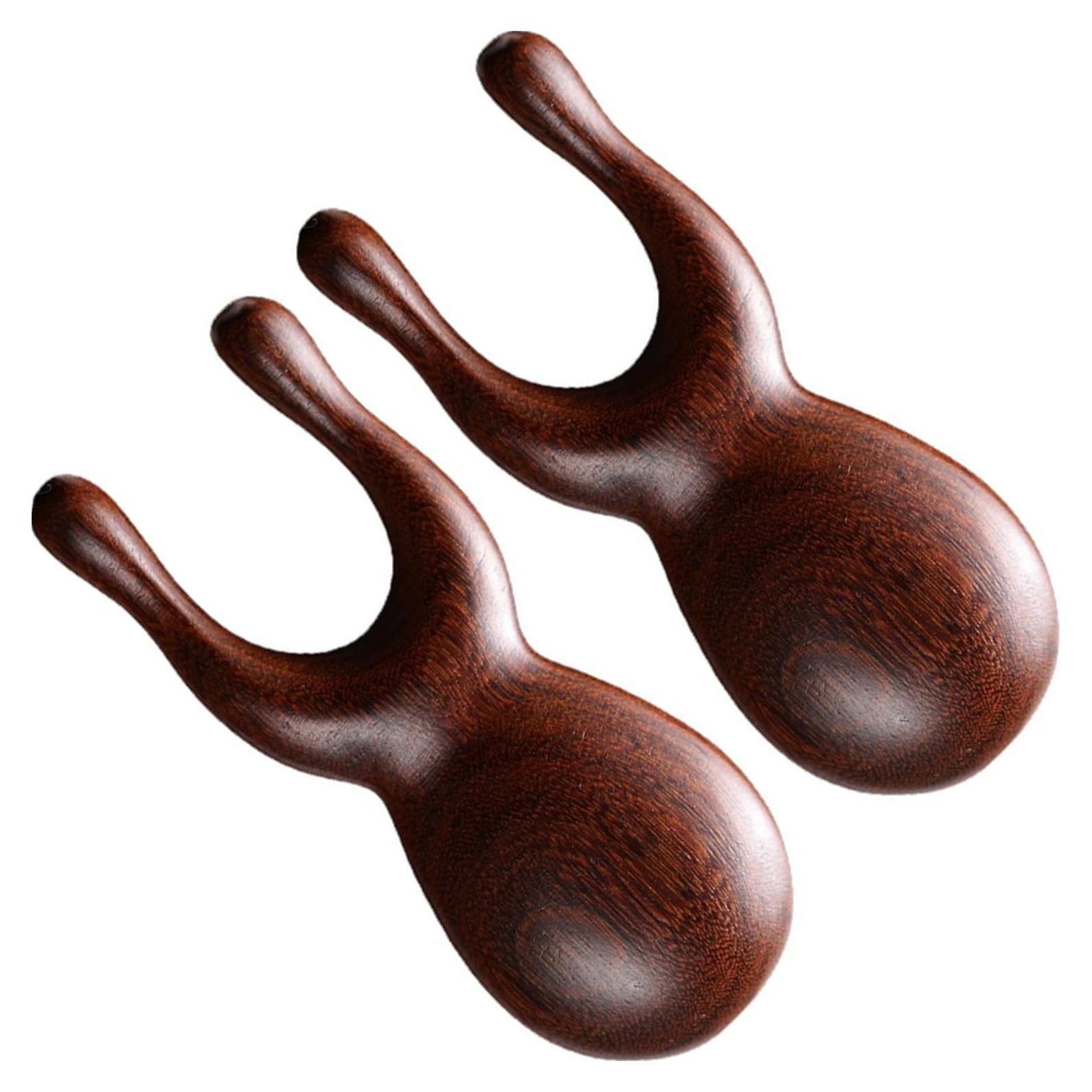 Herramienta de Masaje Gua Sha de Madera Natural - 9.5x3cm