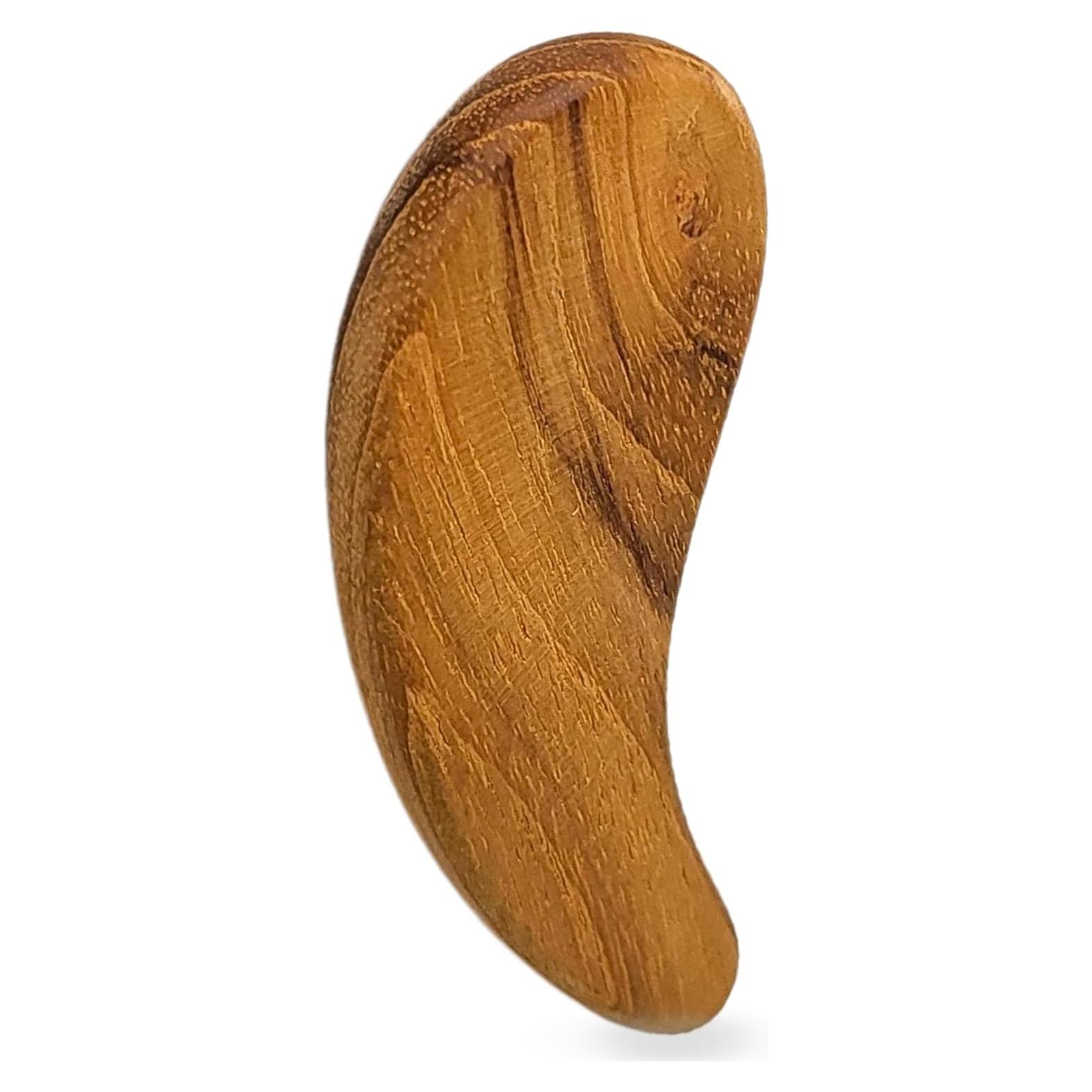 Gua Sha de Madera de Teca Gwynth para Masaje Facial y Corporal