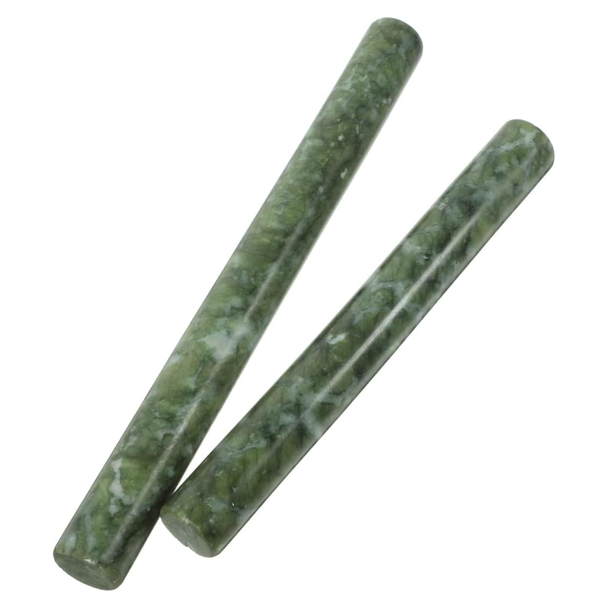 Rodillo de masa Amosfun de mármol verde 26 cm - Herramienta de cocina