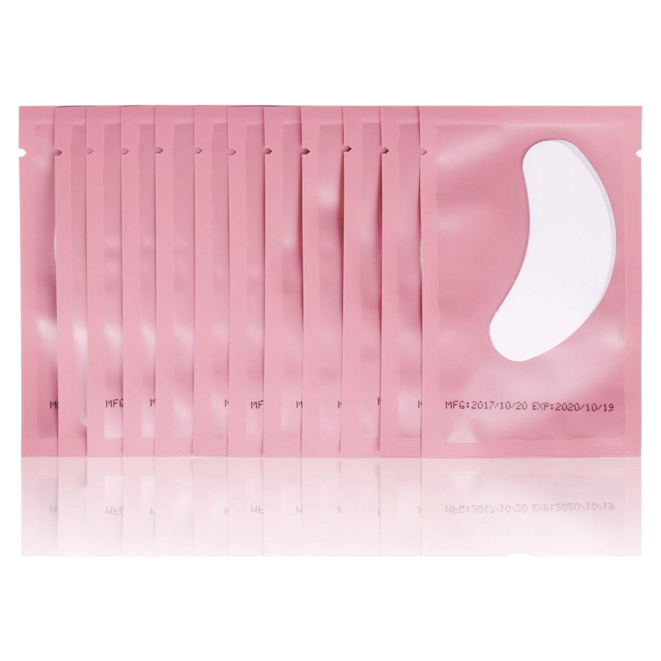 100 Pares Almohadillas Gel Ojos V world para Extensiones Pestañas