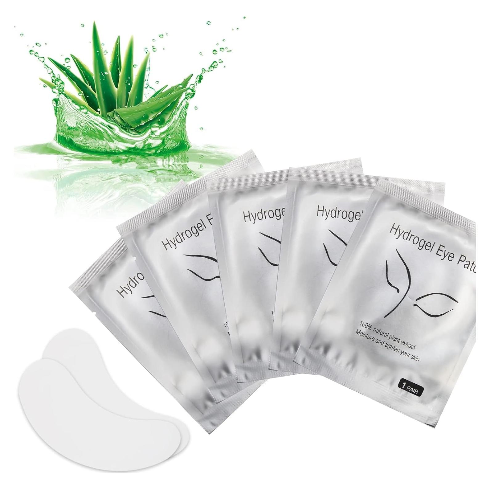 Almohadillas para Ojos AHIER 100 Pares Hidrogel Extensiones