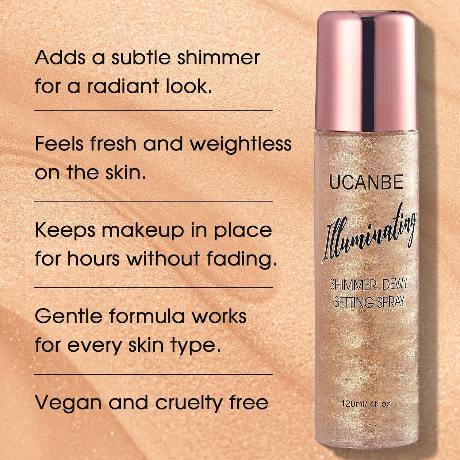 Spray Fijador Brillante UCANBE 118 ml - Acabado Radiante