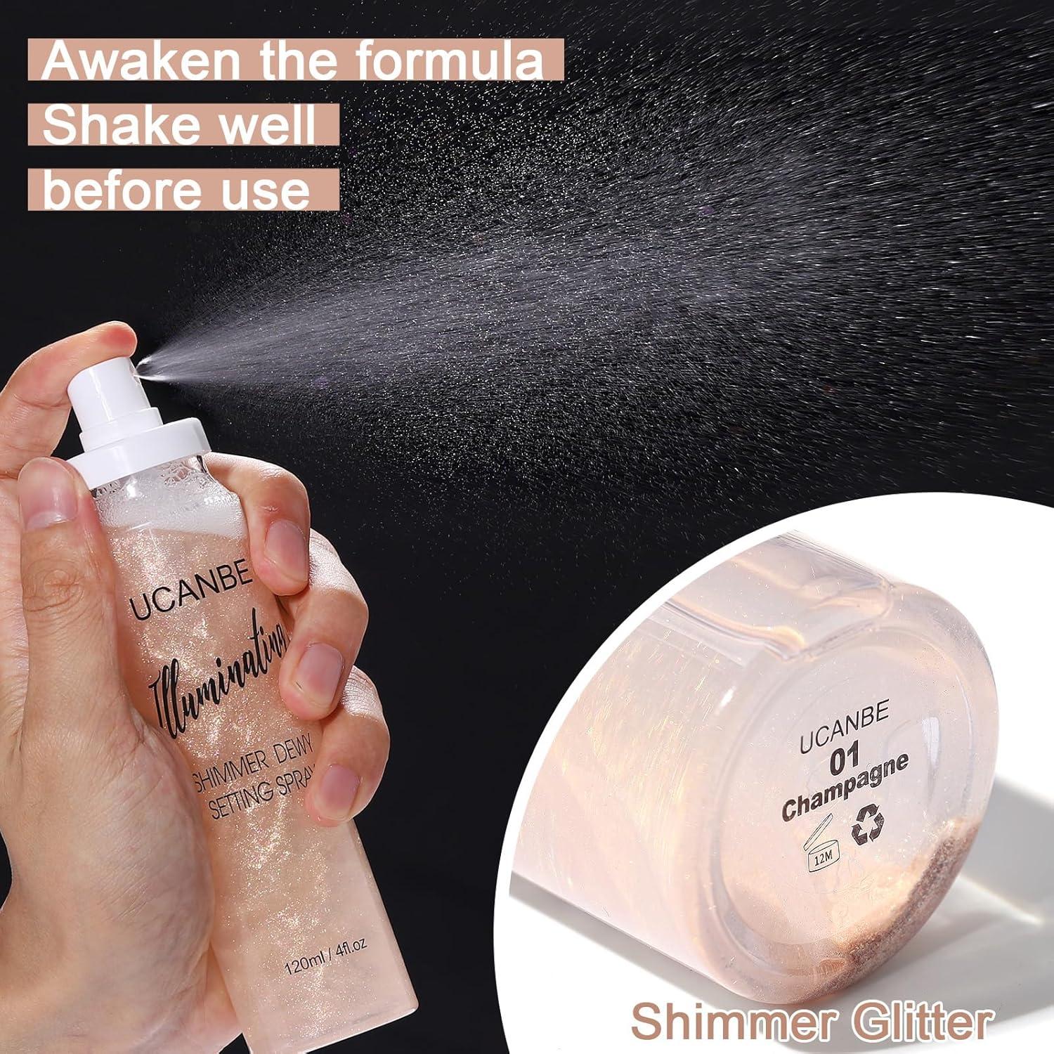 Spray Fijador Brillante UCANBE 118 ml - Acabado Radiante