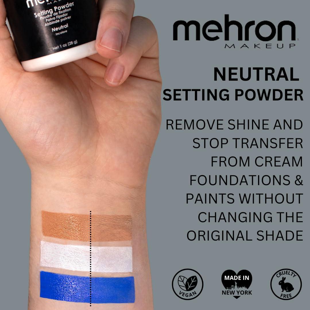 Polvo Fijador Profesional Mehron 28 g | Maquillaje Halloween