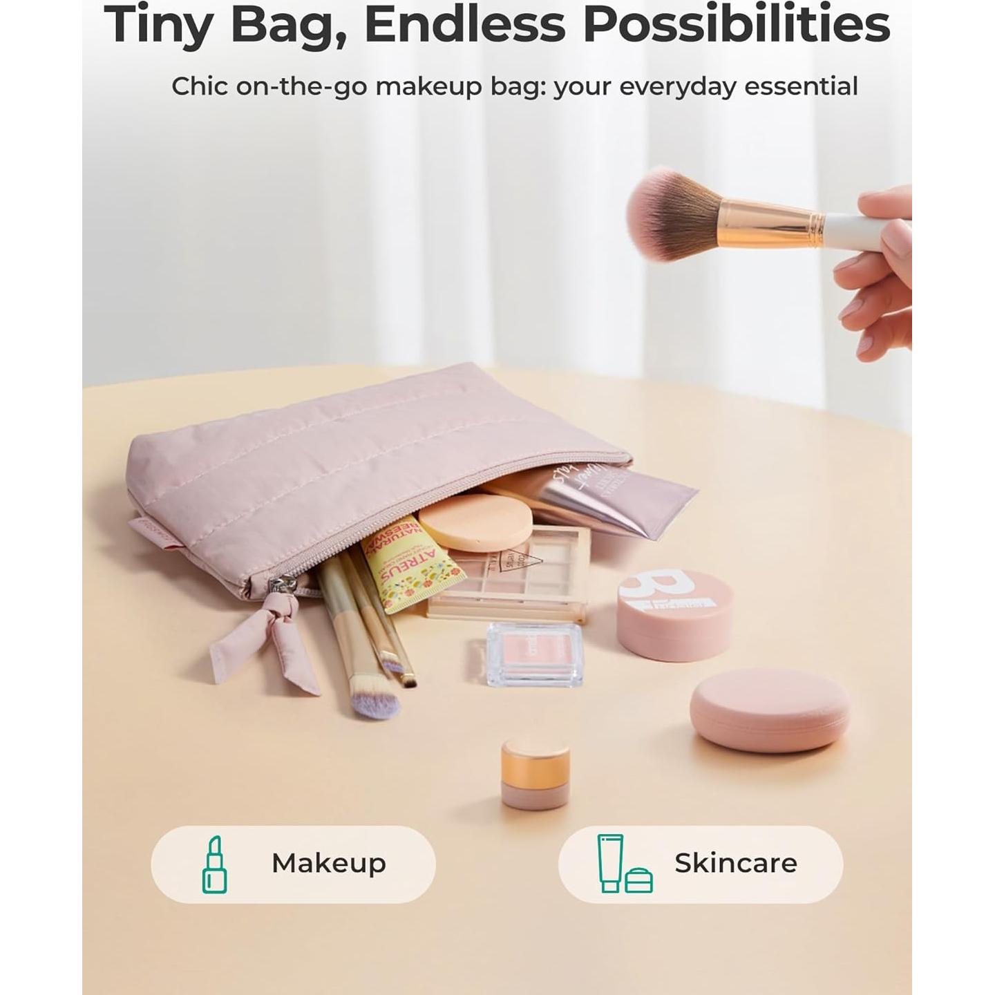 Bolsa de Maquillaje Pequeña BAGSMART Azul Bebé Resistente al Agua