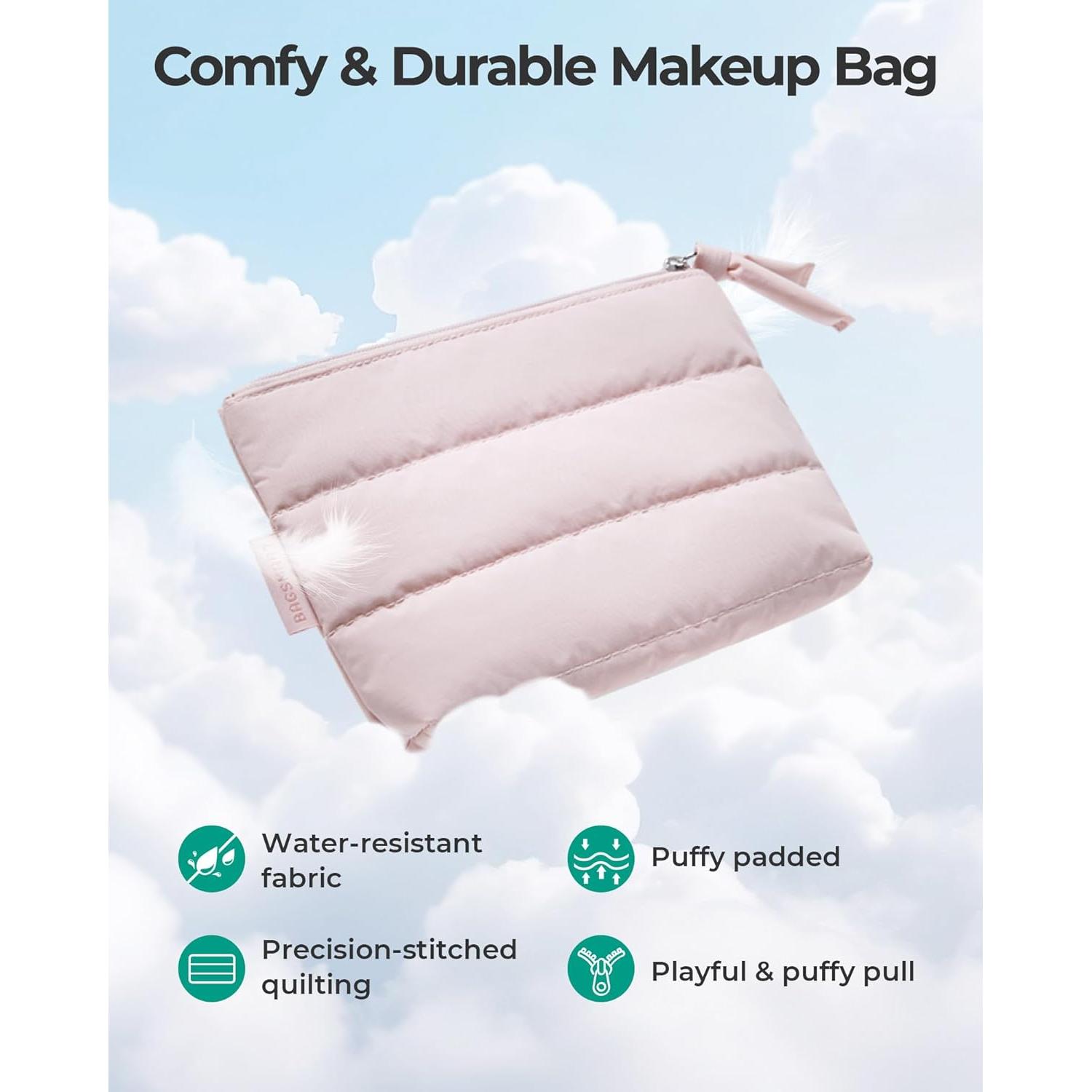 Bolsa de Maquillaje Pequeña BAGSMART Azul Bebé Resistente al Agua