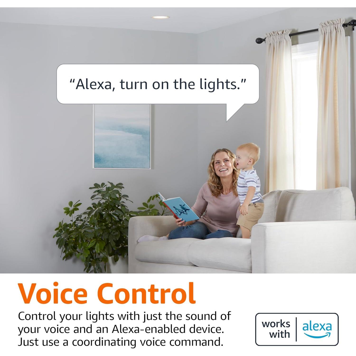 Bombilla LED Inteligente BR30 Amazon Basics 9W Regulable 800LM