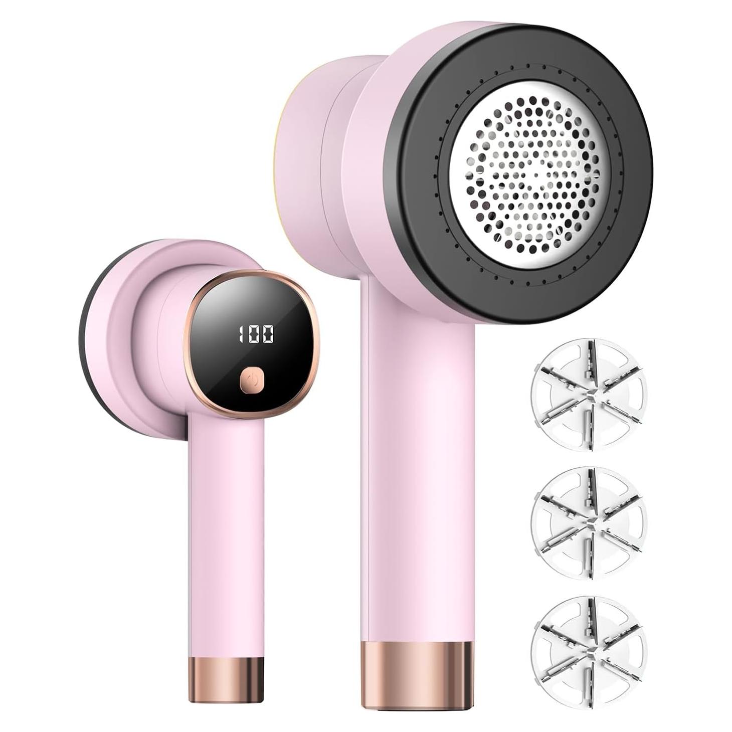 Quitapelusas Eléctrico Smyeviva Rosa 3 Velocidades 6 Cuchillas