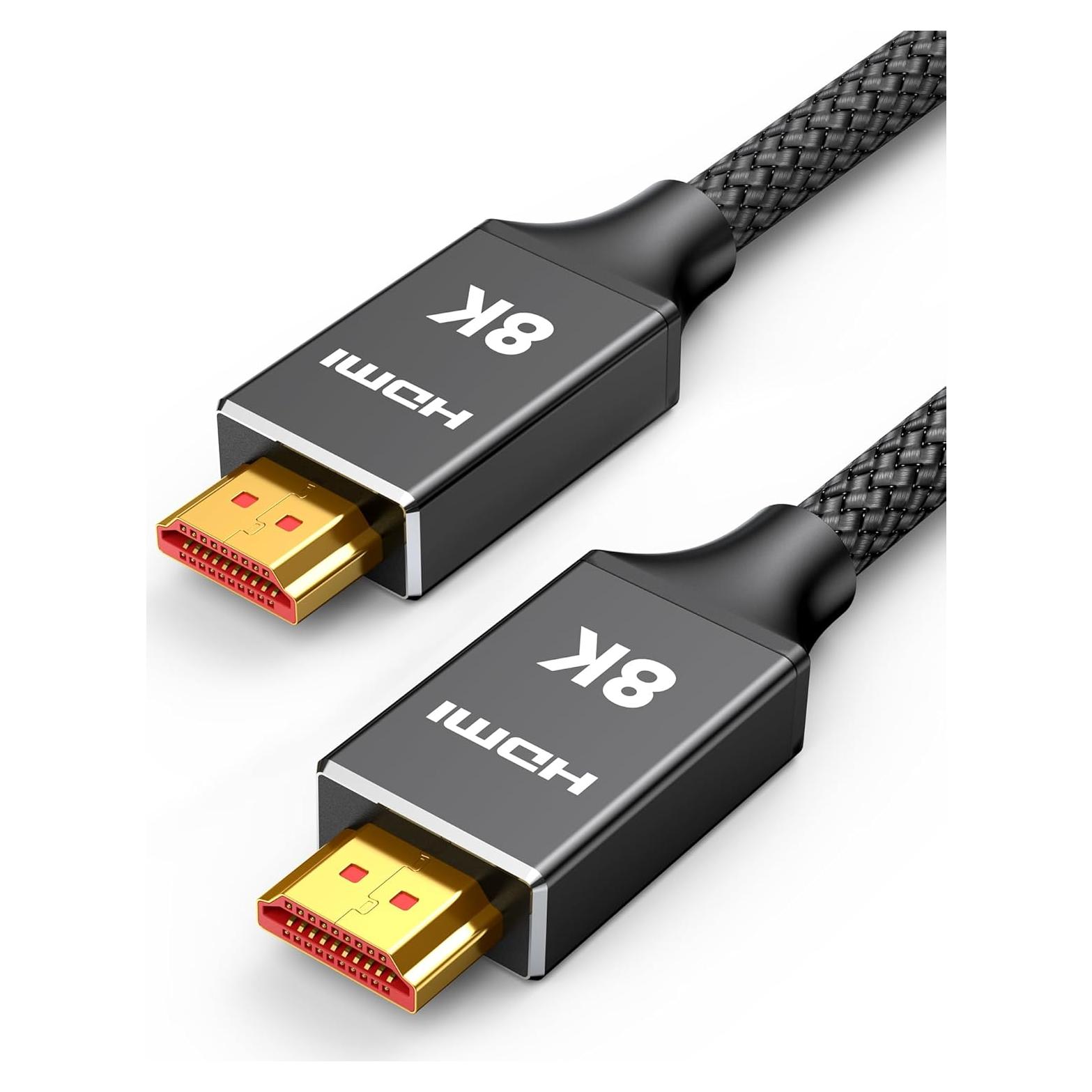 Cable HDMI 2.1 Capshi 0.61m 48Gbps 8K 4K@120Hz Trenzado