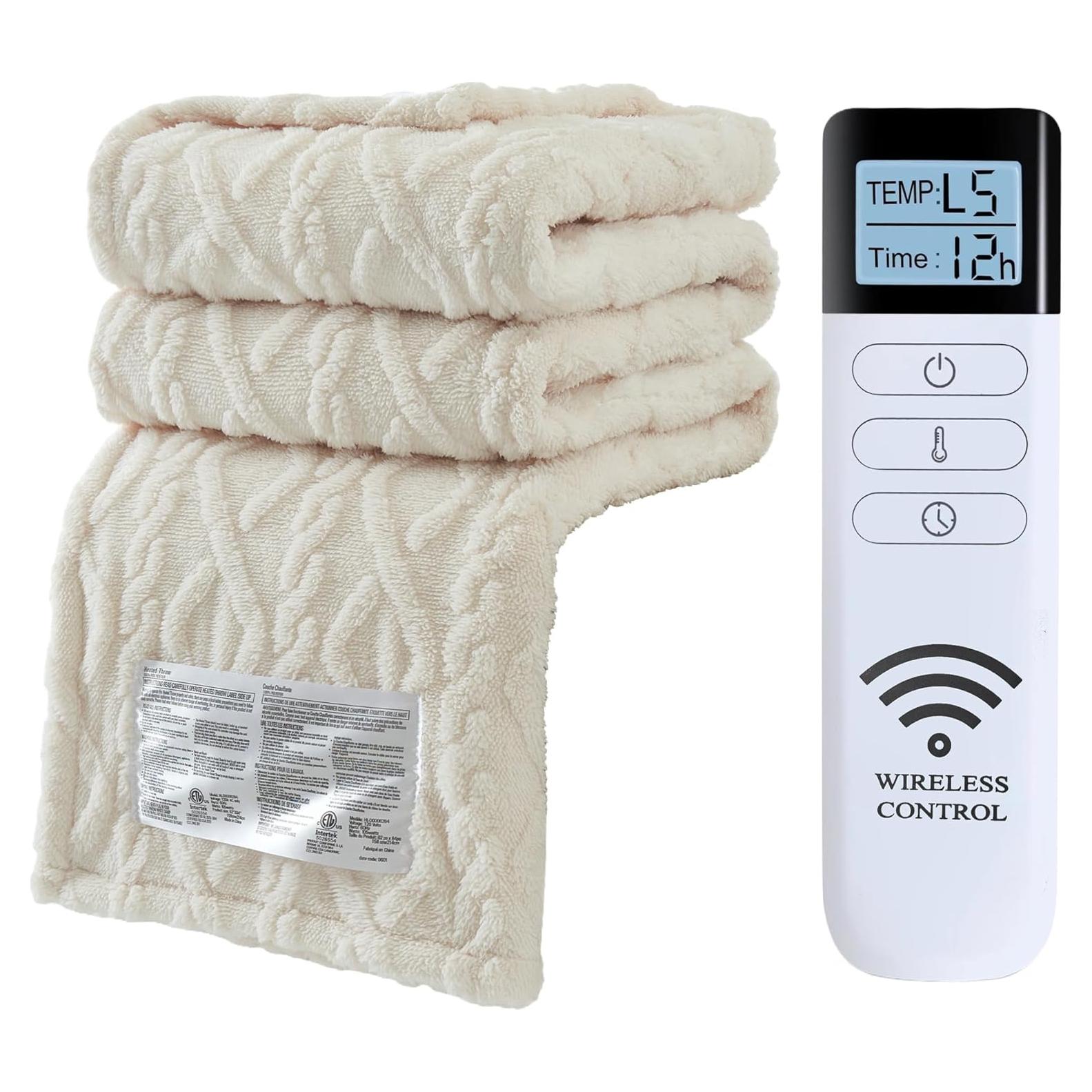 Manta Eléctrica XINIUSLEEP 127x152cm 5 Niveles Calor Beige