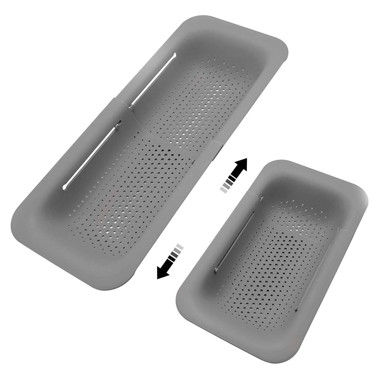Colador de Fregadero Extensible Genérico Gris - 34.5x20 cm