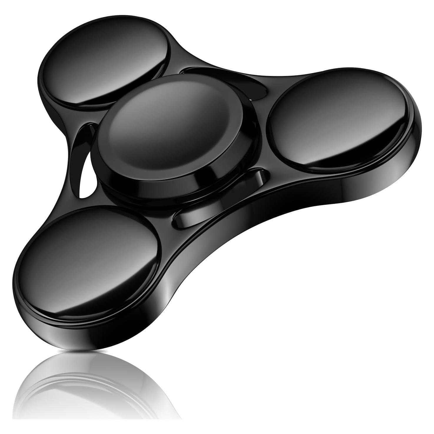 Fidget Spinner ATESSON Negro Alivio Estrés 6.1 cm Alta Velocidad