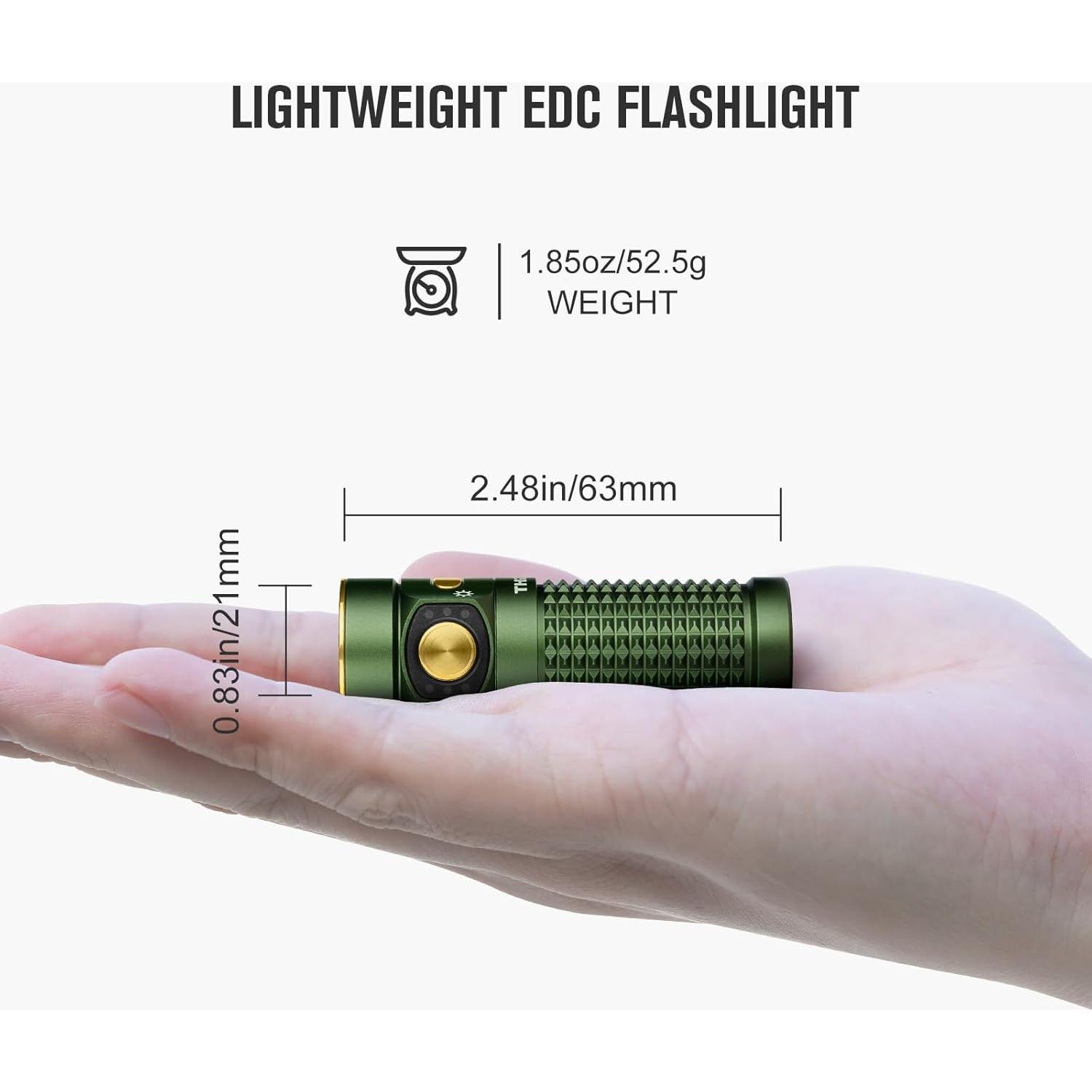 OLIGHT Baton4 Linterna EDC 1300 Lúmenes Verde IPX8