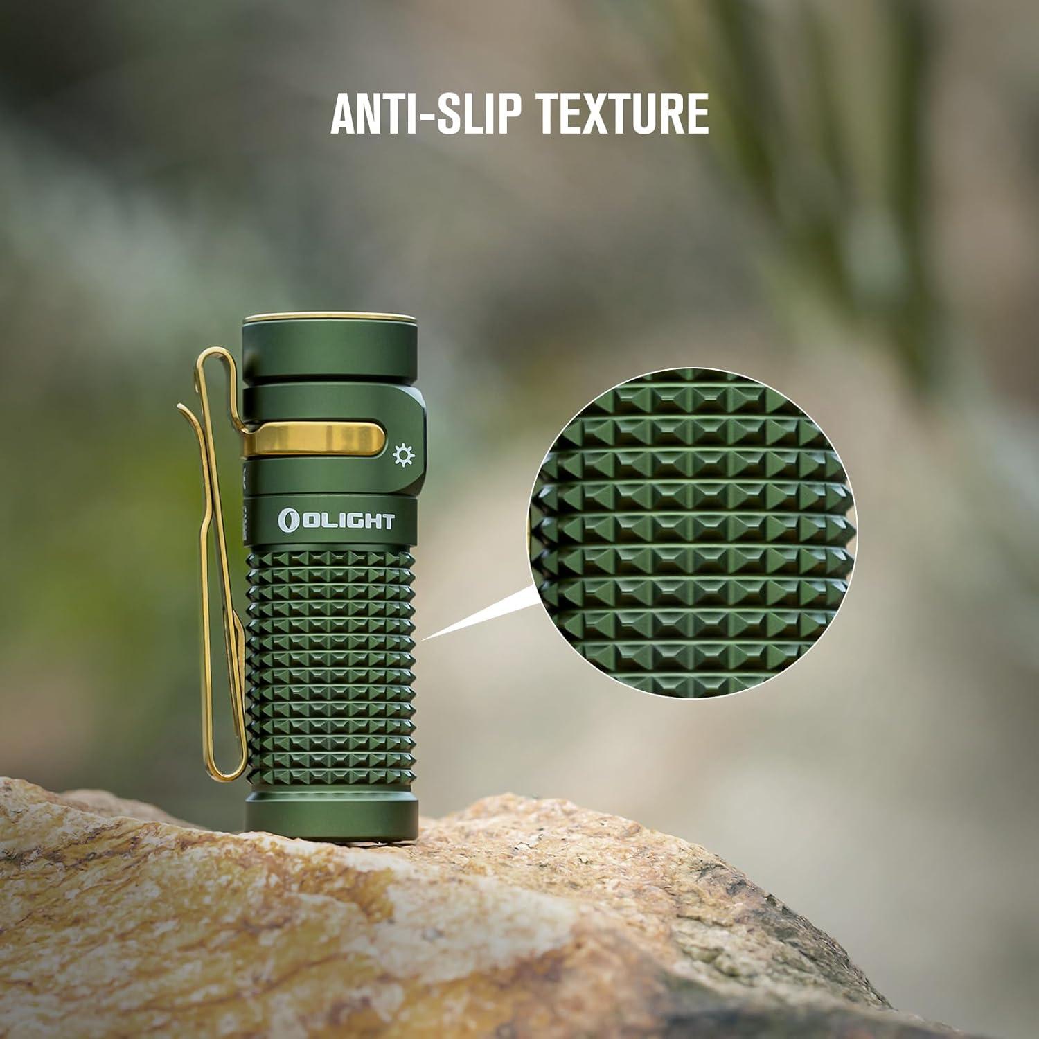 OLIGHT Baton4 Linterna EDC 1300 Lúmenes Verde IPX8