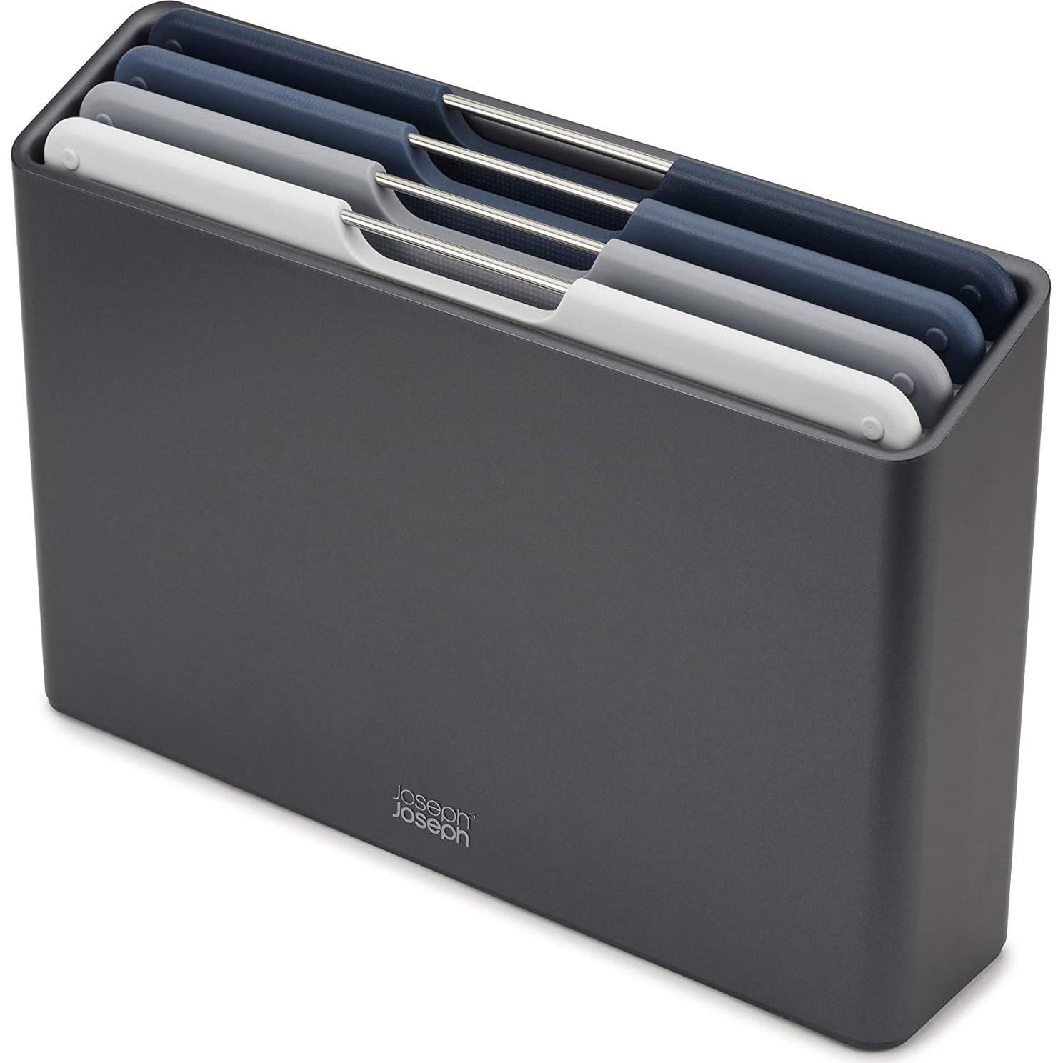 Conjunto de 4 Tablas de Cortar Joseph Joseph con Estuche Grafito