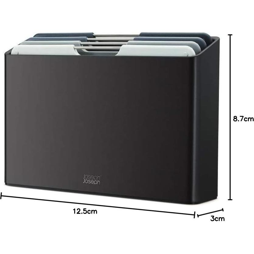 Conjunto de 4 Tablas de Cortar Joseph Joseph con Estuche Grafito