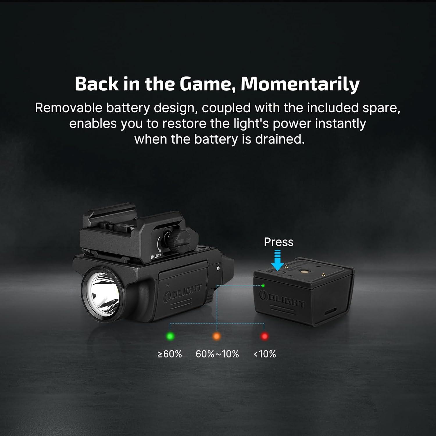 Linterna Táctica OLIGHT PL-Mini 3 600 Lúmenes Negra