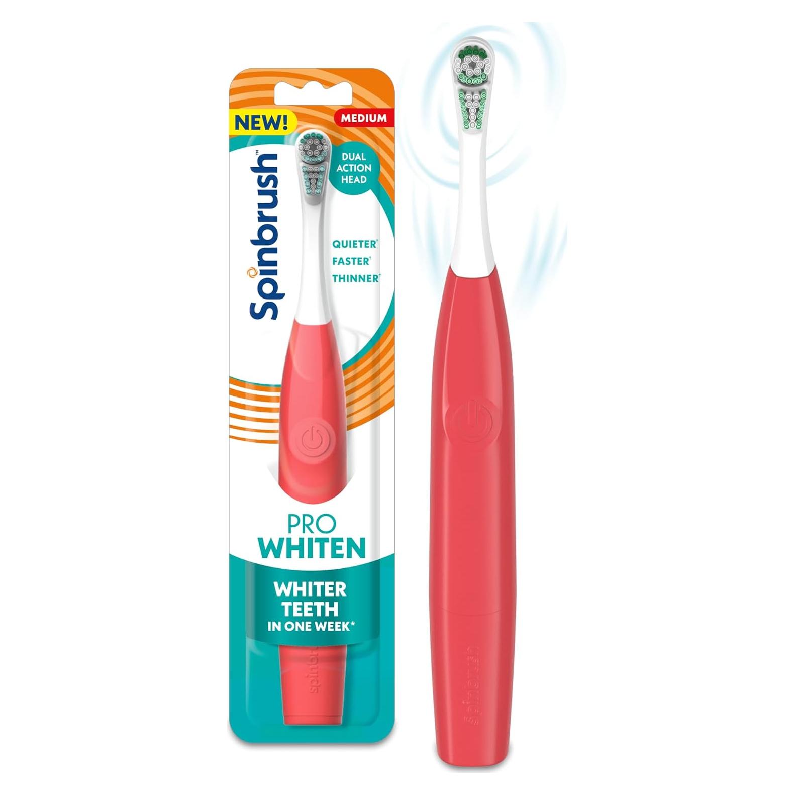 Cepillo de Dientes Eléctrico Spinbrush PRO Blanqueador Coral