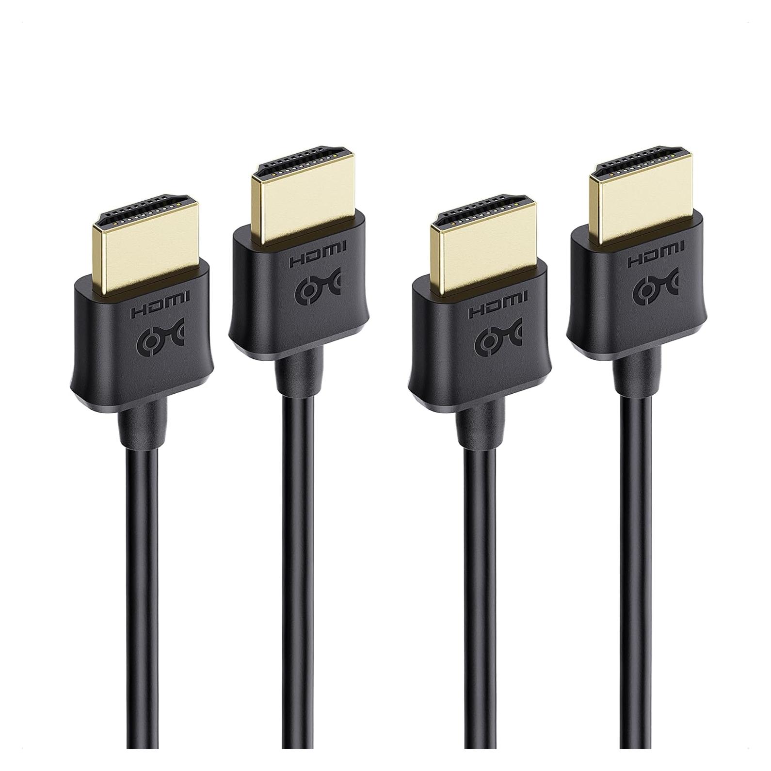 Cable HDMI Ultra Delgado Cable Matters 0.91m 4K 60Hz Paquete de 2