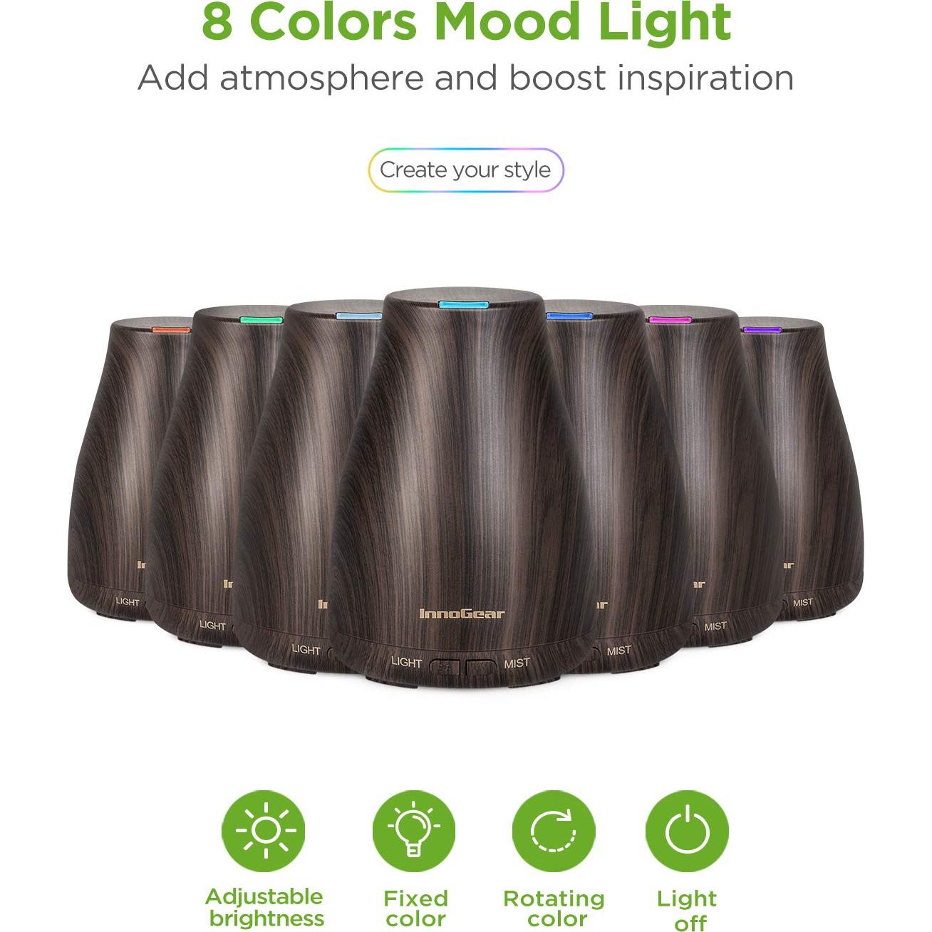 Difusor de Aceite Esencial InnoGear 100ml con 6 Aceites