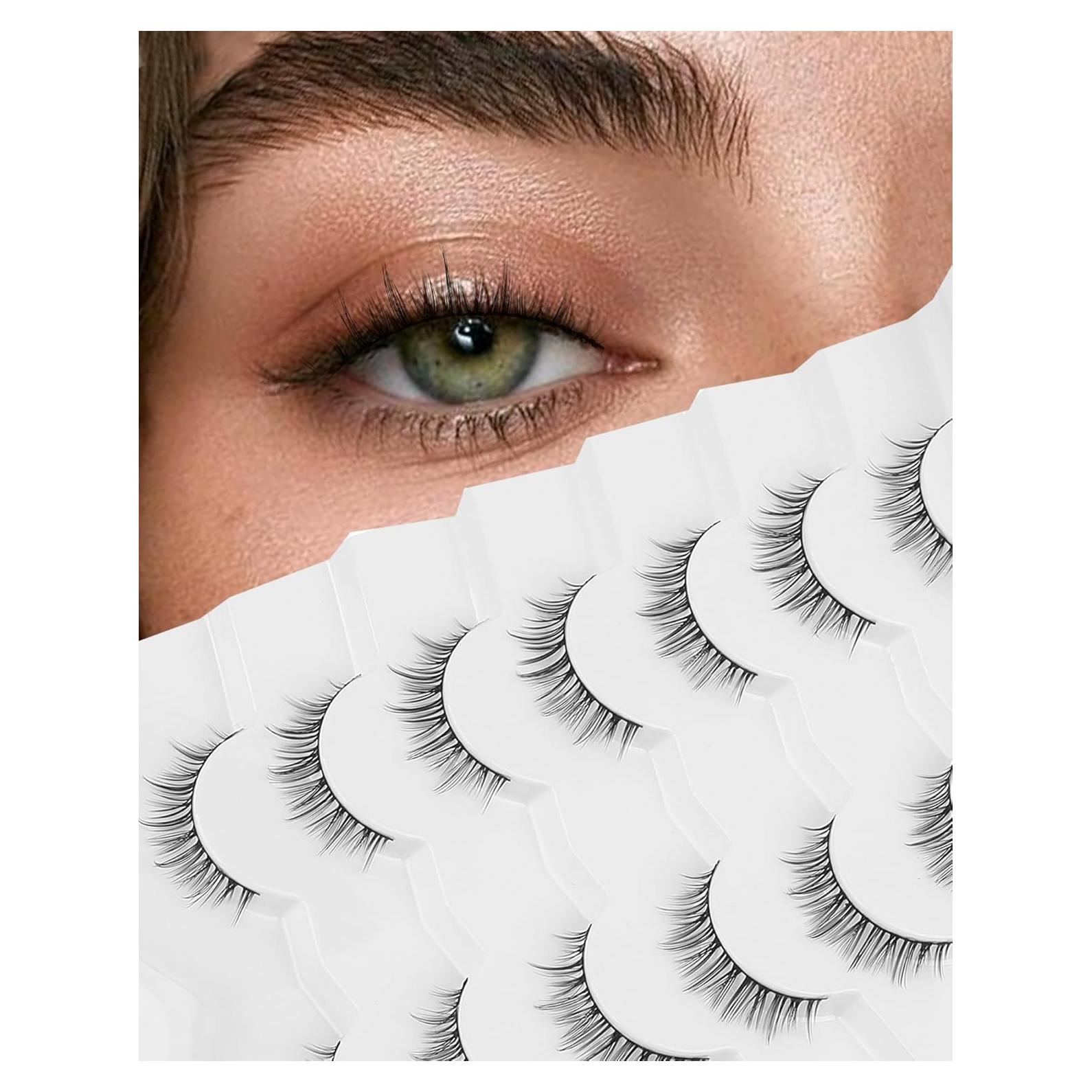 Pestañas Postizas Naturales UKRIZI K17 - Cortas y Wispy