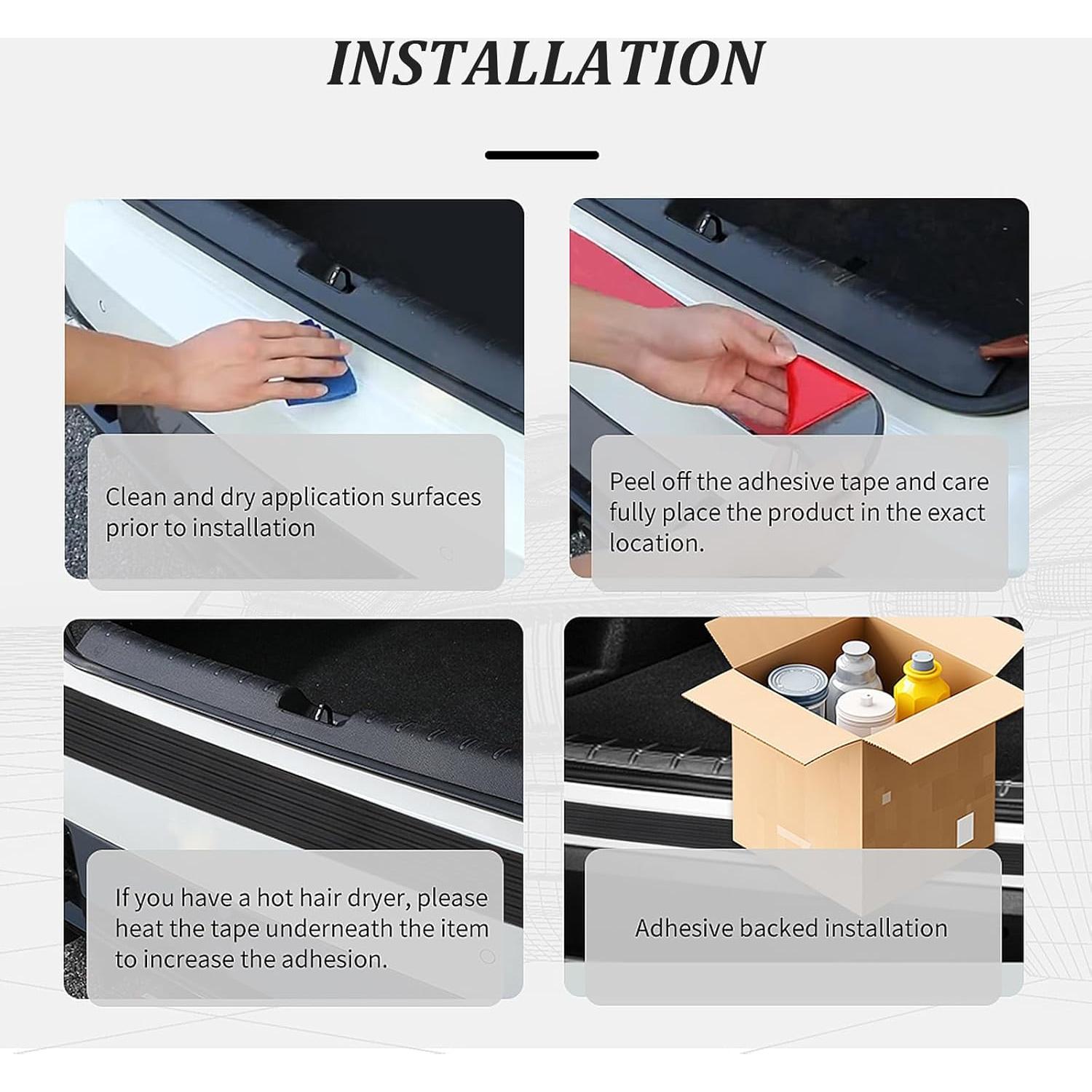 Protector de Parachoques Trasero Figpade 90 cm Goma Antideslizante